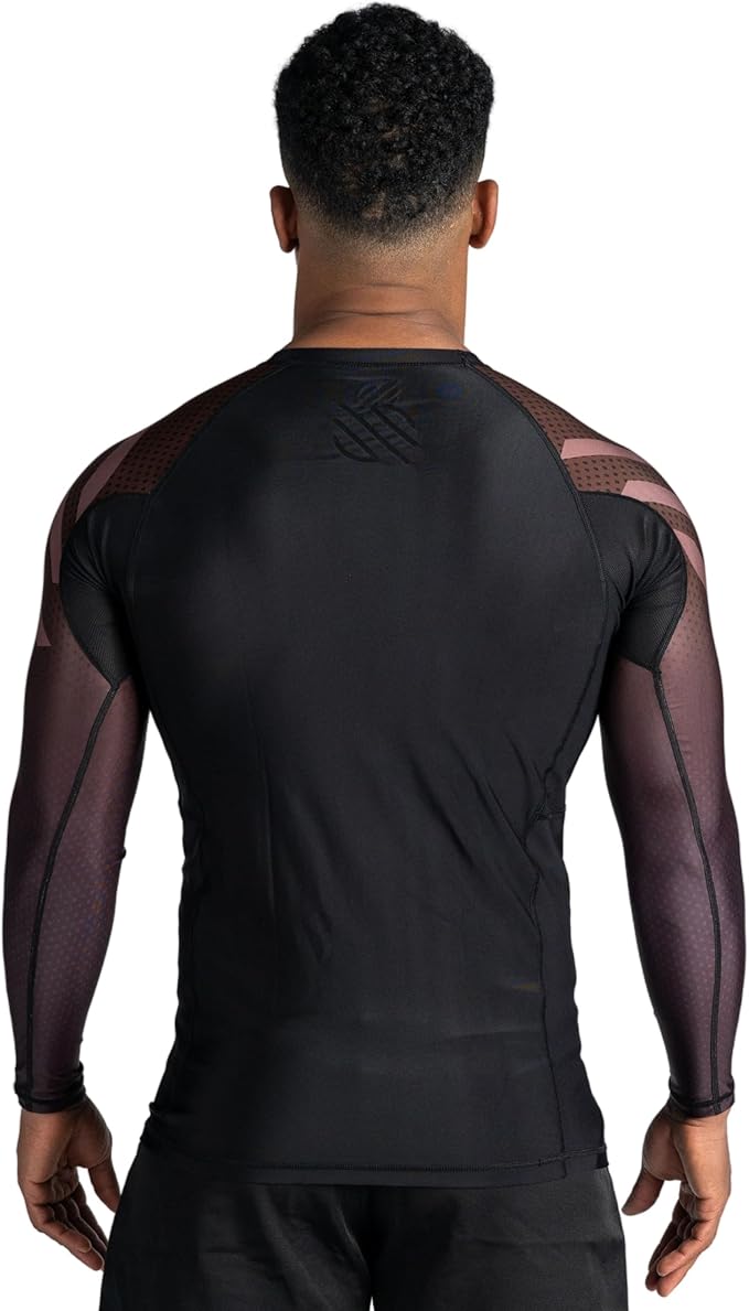 Sanabul Essential Long Sleeve Compression Training Rash Guard for MMA BJJ Wrestling Grappling and No Gi Jiu Jitsu rashguard