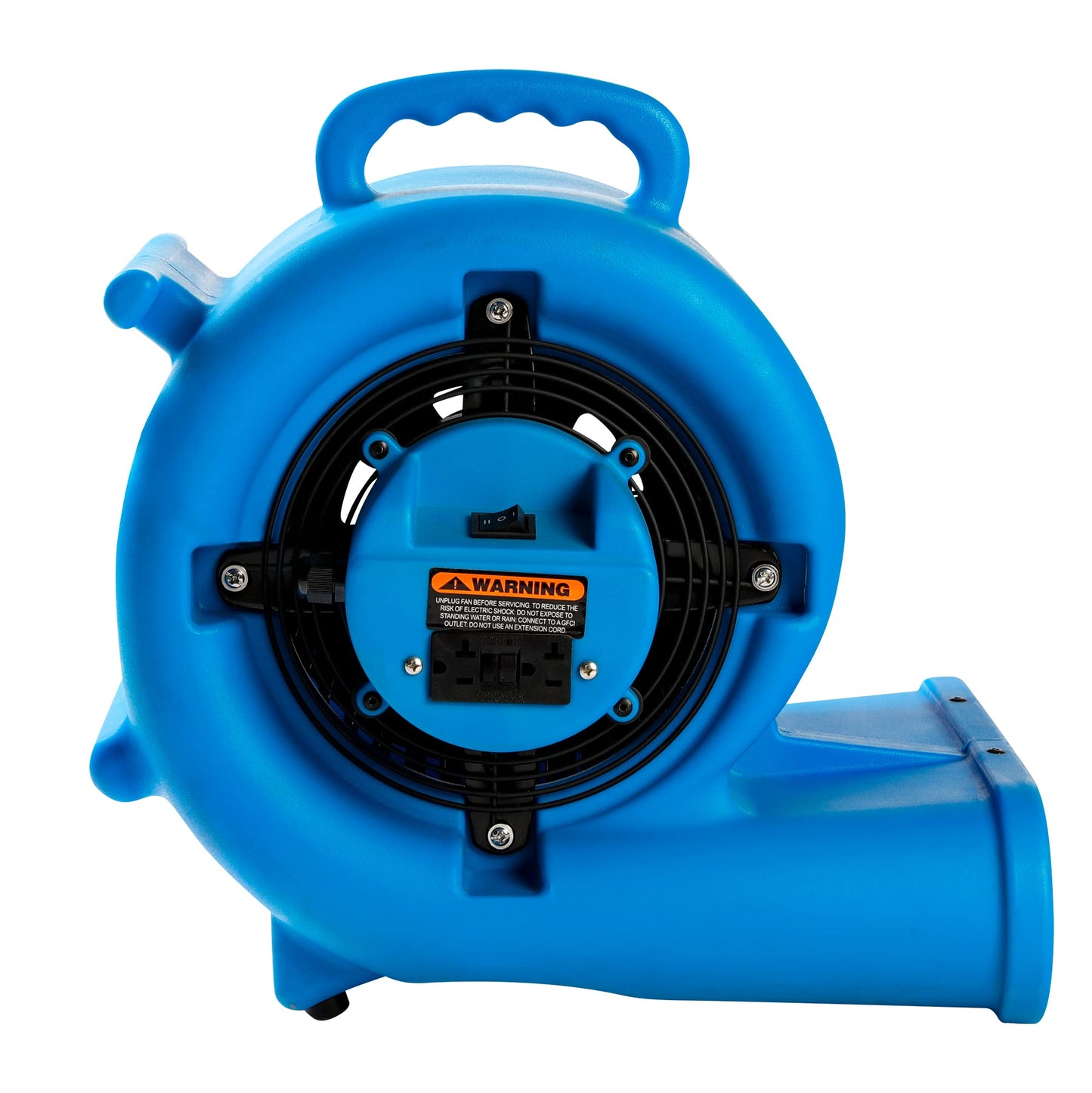 Mounto 1/3hp Air Mover 2000cfm Carpet Dryer Blower Floor Drying Fan - 3-Speed Air Mover w/Dual GFCI Outlet, 25ft Power Cord for Drying, Cooling, Air Circulation