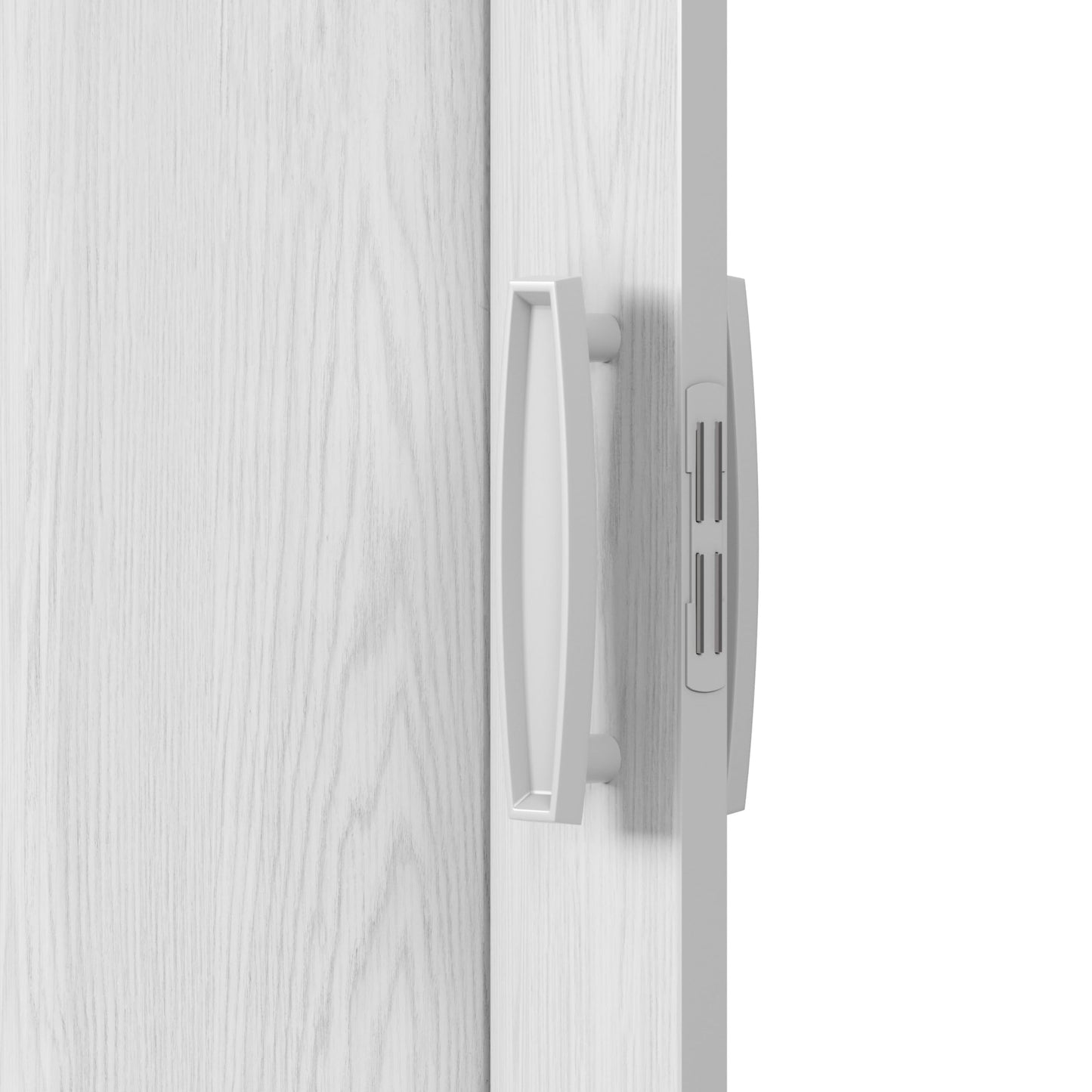 Techni Home Studio Series 48" W x 80" H PVC Foldable Accordion Door, Trimmable, Flexible Single Layer Panels, White Oak