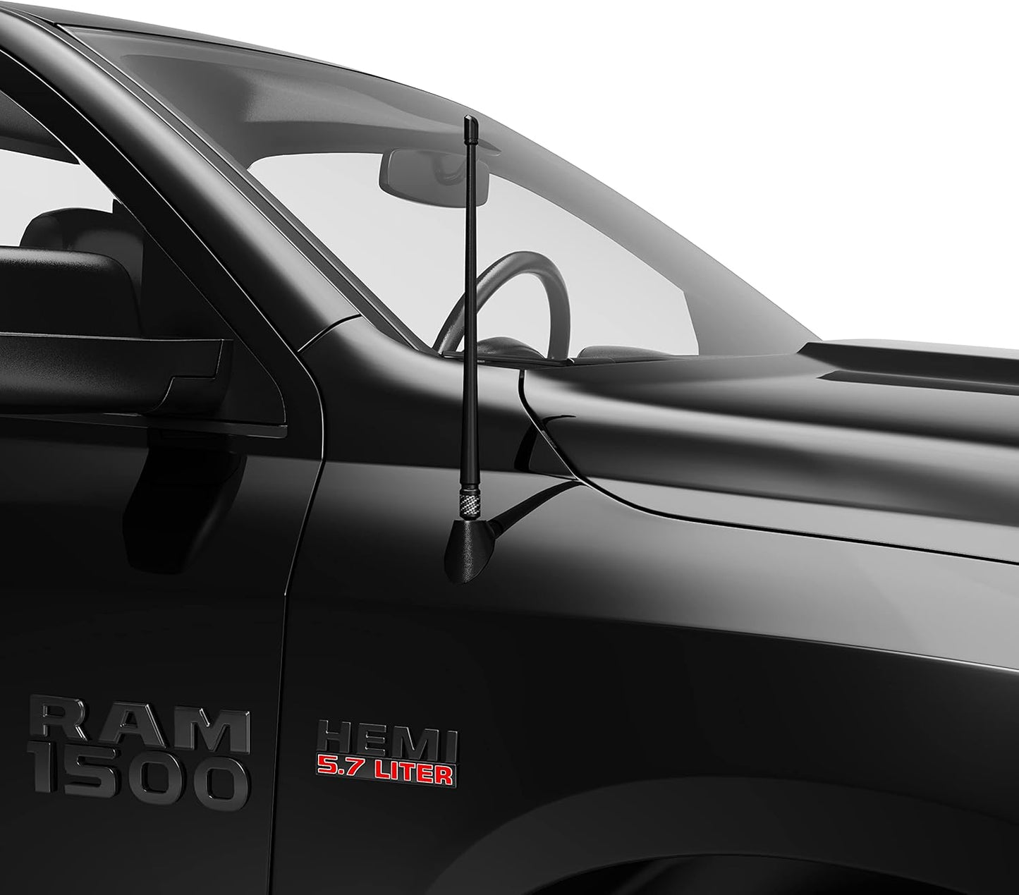 Rydonair 1500 2500 3500 1990-2026 F150 F250 F350 1990-2026, 13 inches Short Antenna Compatible with Dodge Ram & Ford