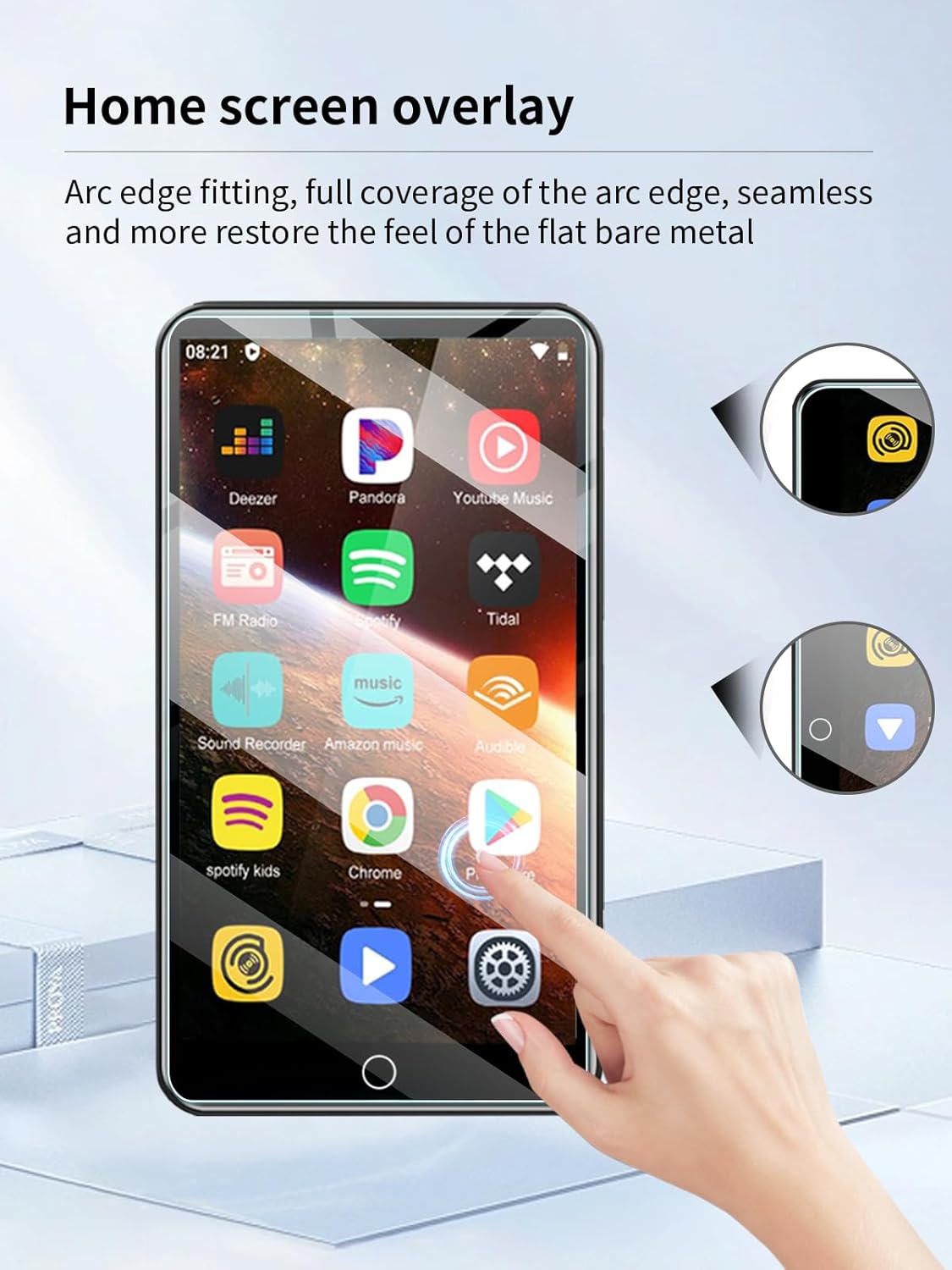 UYRUREL MP3 4-inch MP3 3 Pack. Screen Protector for Diofox Player Touch Screen Player, High-definition Scratch