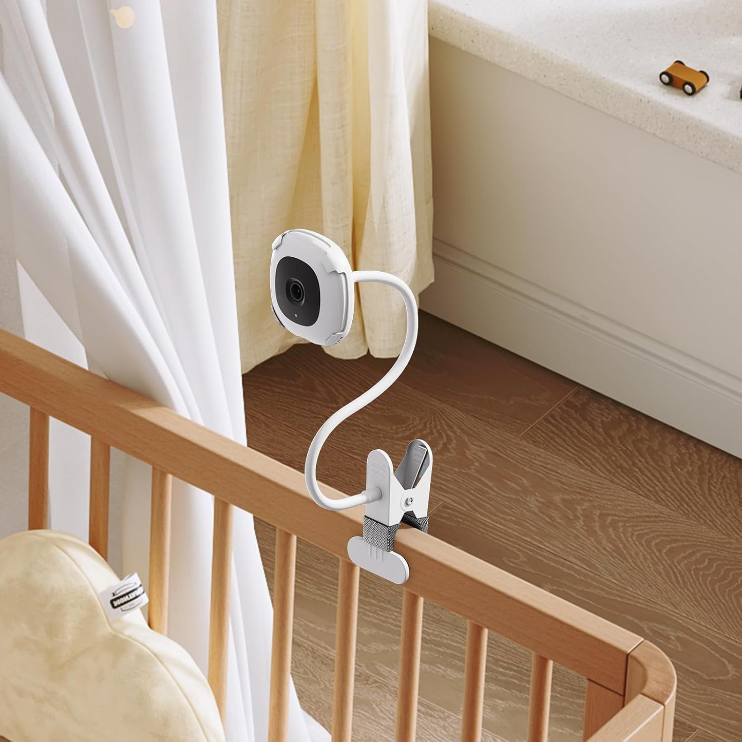 16.9in honecumi Baby Monitor Clip Mount Compatible with Nanit Pro Smart Baby Monitor & Flex Stand, Flexible Gooseneck