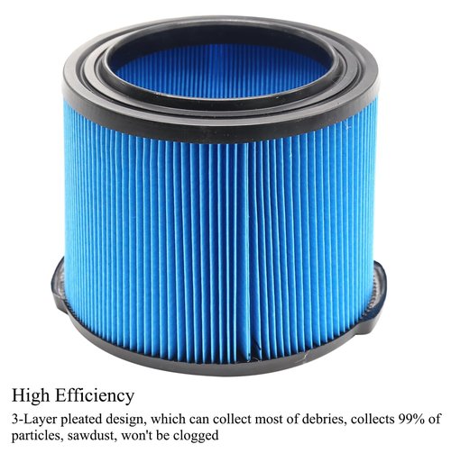 MZY LLC 4 Pack VF3500 Replacement Filter for Ridgid Wet Dry Vac VF3500, WD3050, WD4070, WD4080, WD4522, 4000RV, 4500RV filters 3-4.5 Gallon Vacuums