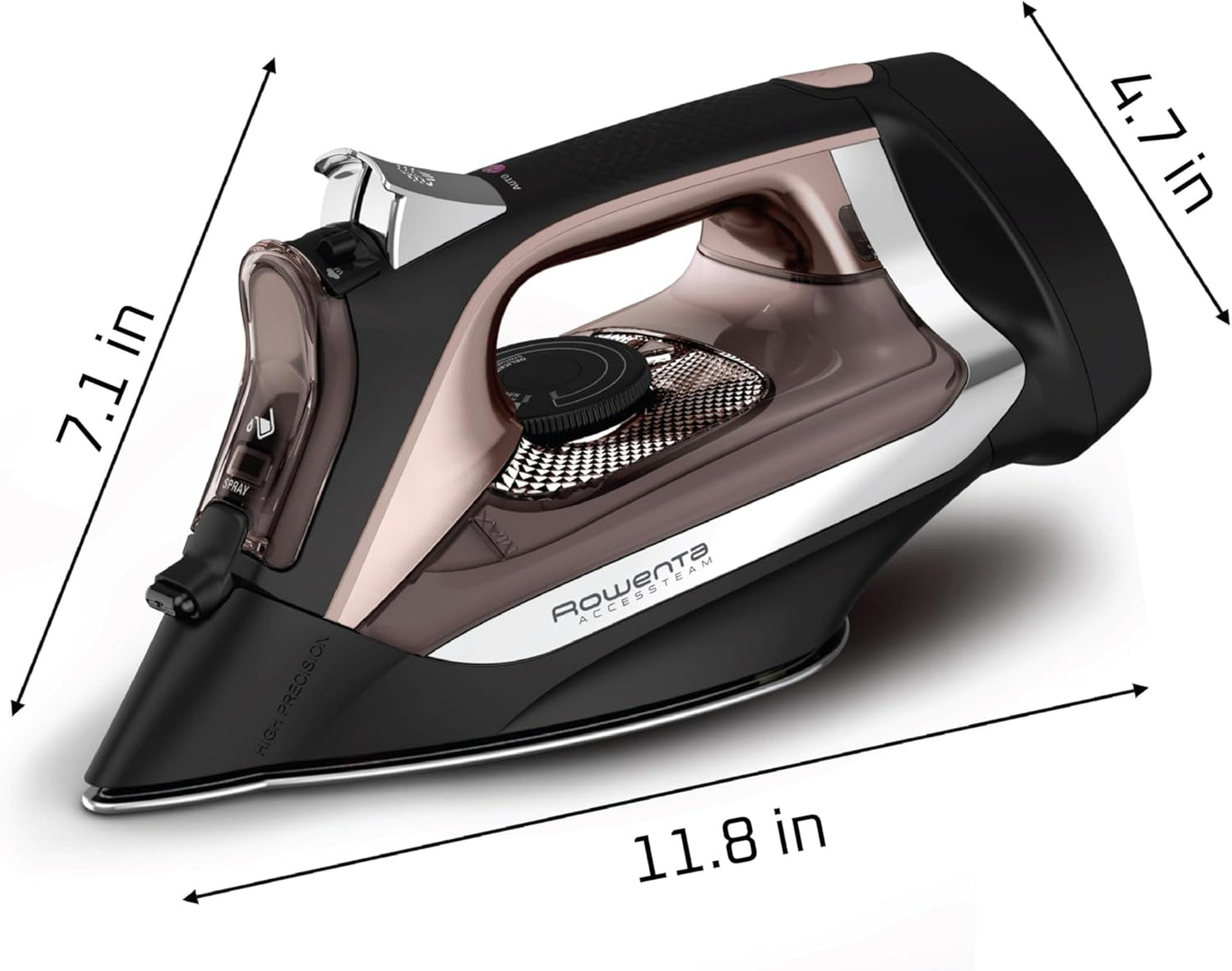 Rowenta AccessSteam Iron - Cord Reel Design with Anti-Drip Protection | DW2459U1