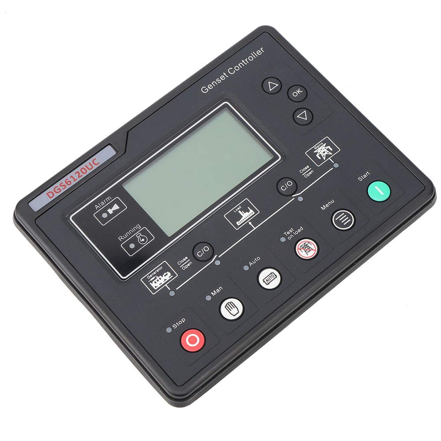Oumefar Genset Controller Module, DGS6120UC LCD Display Generator Automatic Controller Generator Set Parameters Monitoring Control Panel Automatic Engine Control Module for HGM6120UC