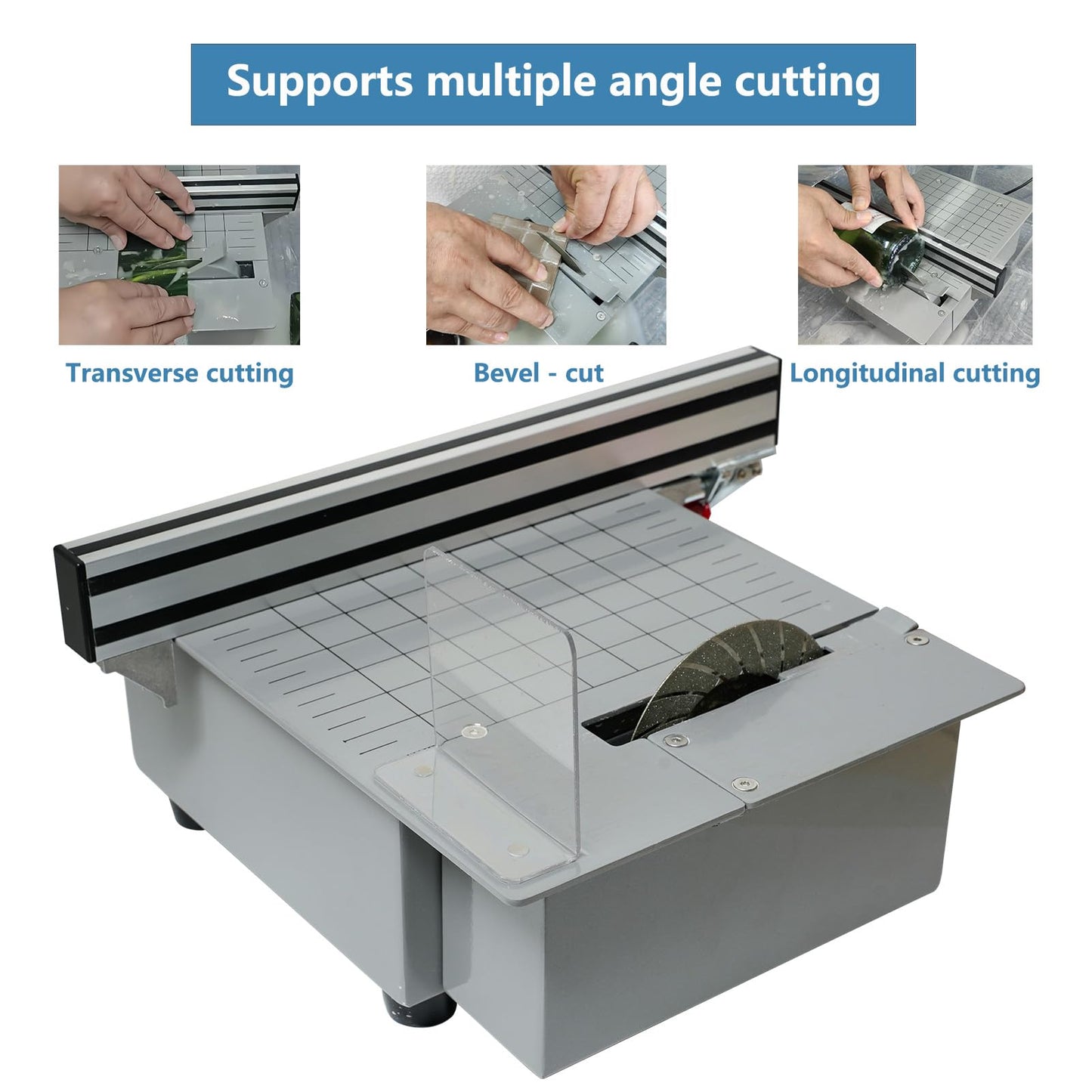 Deruilong Electric Bottle Cutter, Trim Saw, Glass Bottle Cutter, Glass Cutter, Stain Glass Cutter Stone Cutter Brittle and Hard Materials Cutter