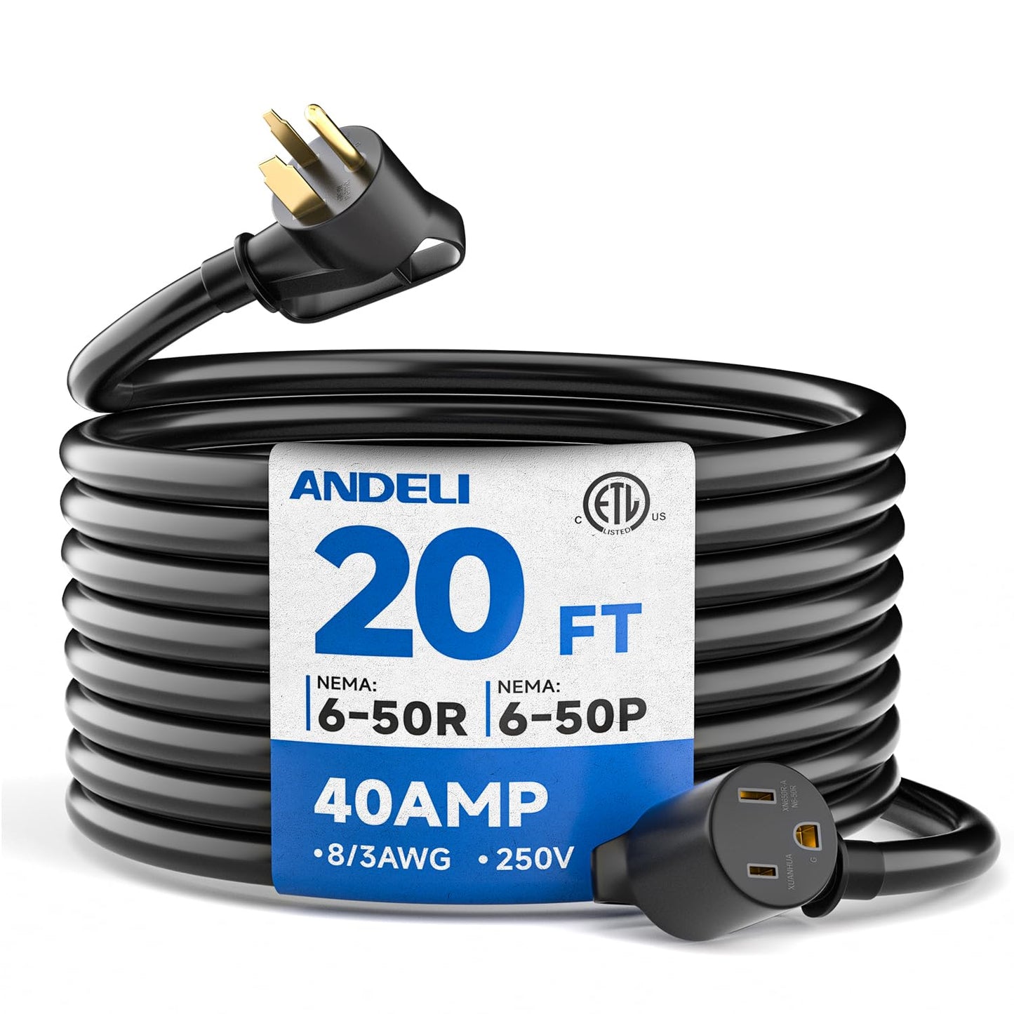 ANDELI 205A MIG Welder & 40Amp 20ft Welder Extension
