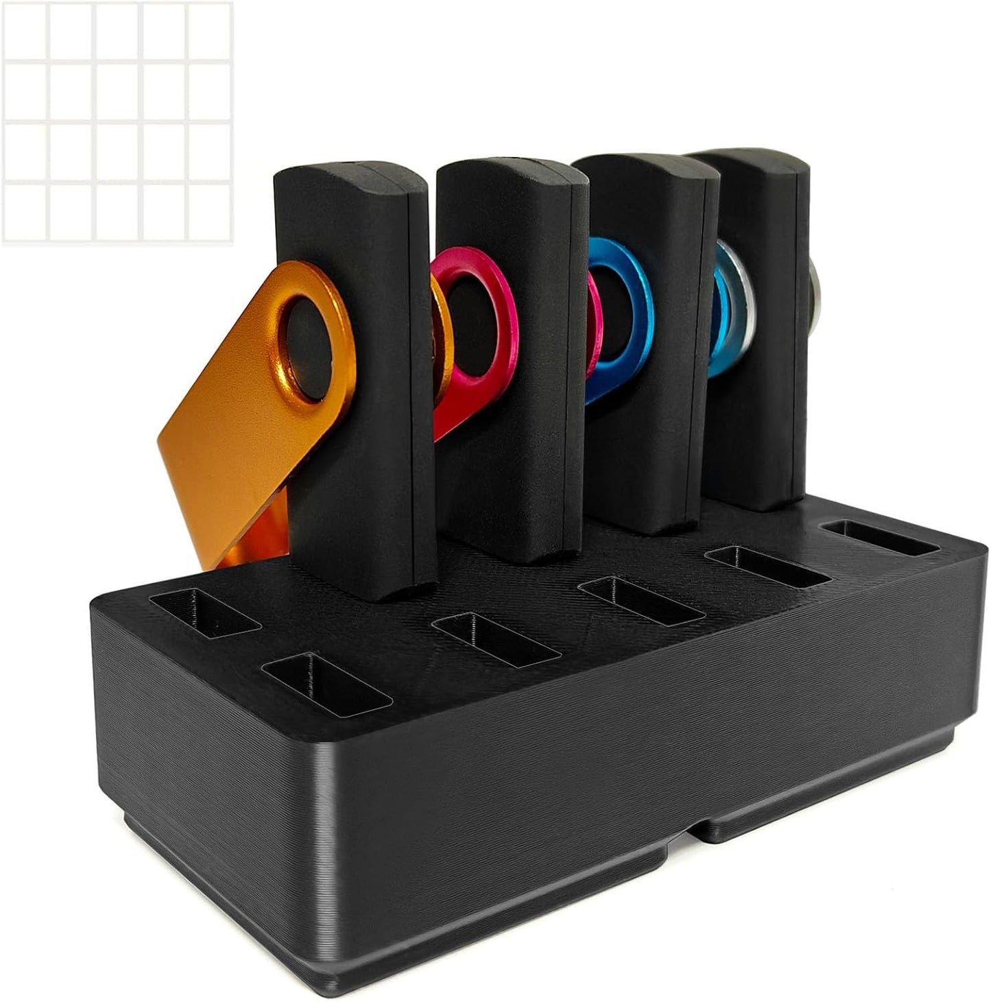 FEWINA Flash Drive Desk Organizer Stand USB Holder Storage Electronic Accessories Organizer for USB Flash Drive Stand