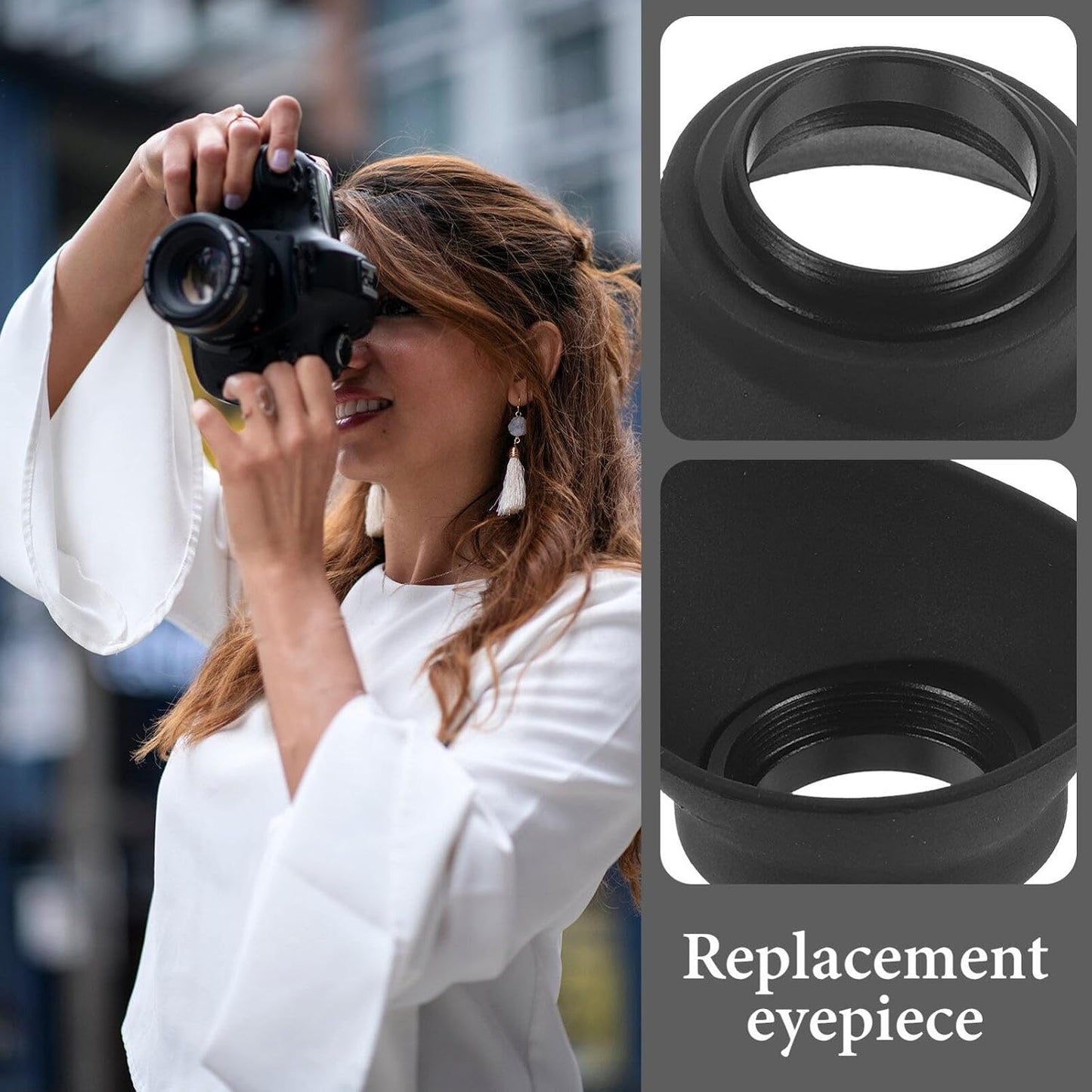 22mm HOMSFOU Viewfinder Eyecup Camera Eye Mask Fit Multiple Models Easy Install