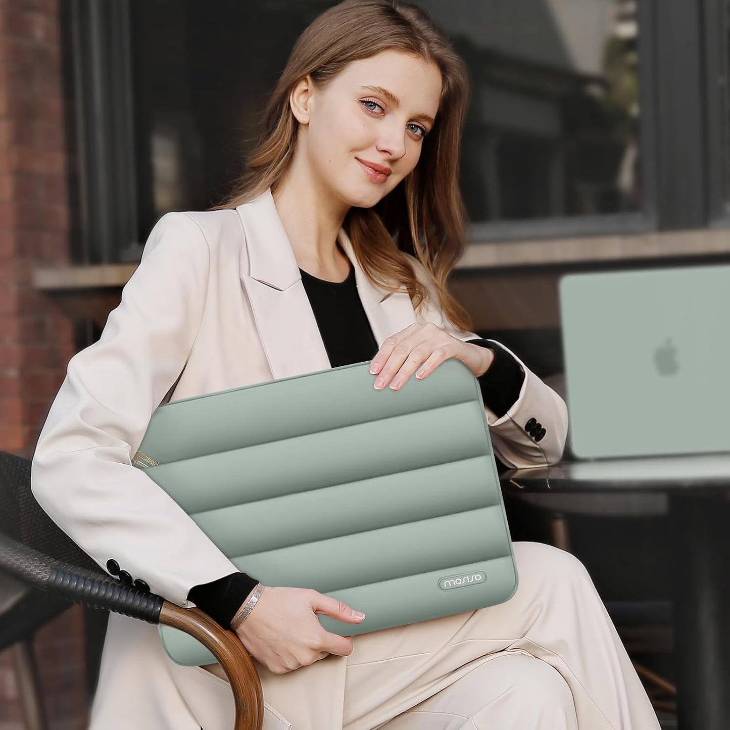 MOSISO 16 inch, 15-15.6 inch 16 M5 M4 M3 M2 M1, Laptop Case Puffy Laptop Sleeve Compatible with MacBook Pro HP Dell