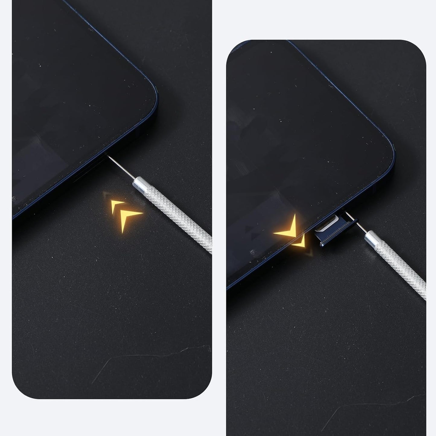 AOZUO 16 Pcs SIM Card Removal Pin, SIM Card Tray Ejector Pins Removal Opening Tool Watch Chain Link Remover Pin Tools