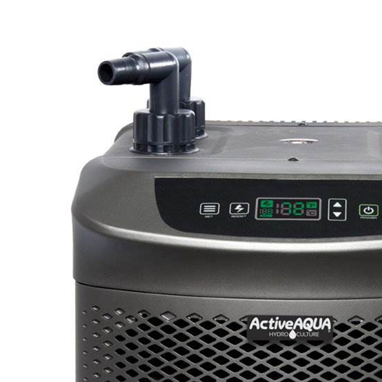 Active Aqua Hydroponic Water Chiller for Aquaponics, Plunge Baths and Aquariums, 0.25 HP - Portable Cooling System with Boost Function for 40-92 Gallon Reservoirs, Pure Titanium Evaporator Cooler
