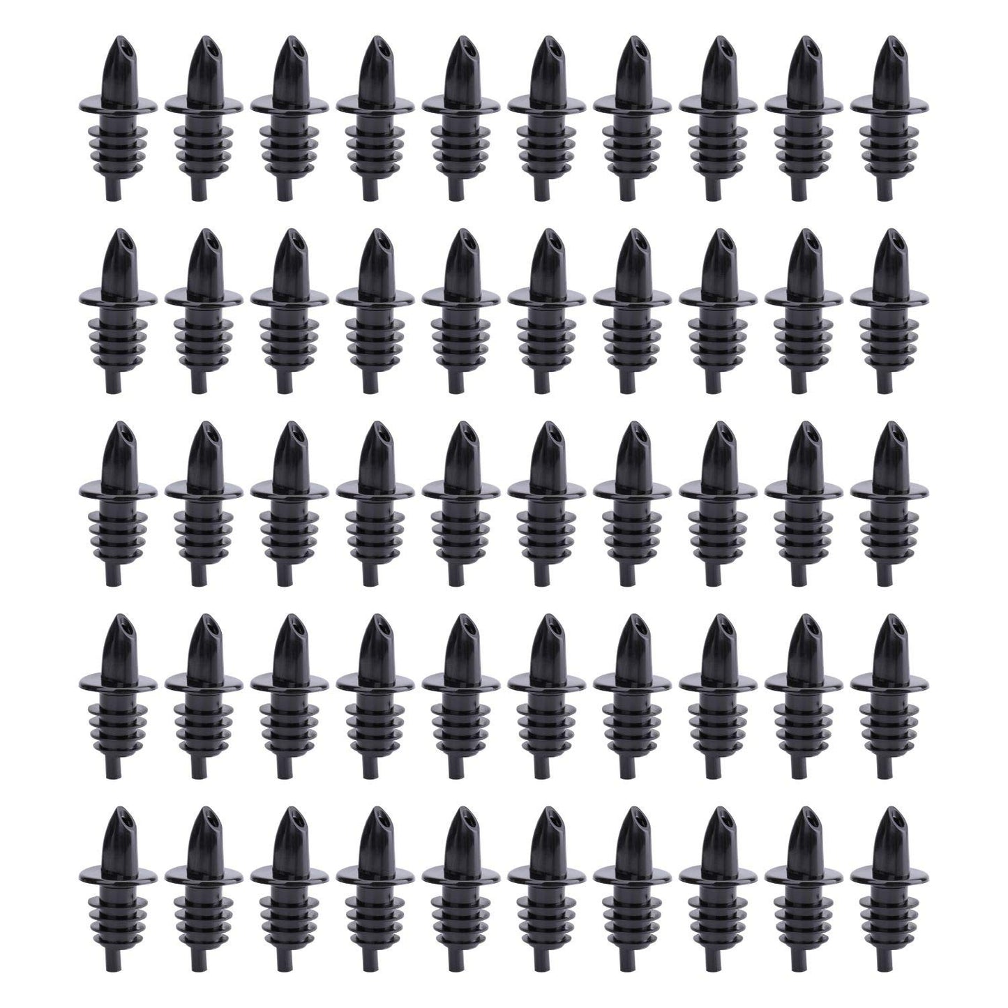 Hedume 50 Pack Bottle Pourers, Free Flow Pourers, Liquor Bottle Pourer Perfect for Pubs, Clubs, Restaurants, Bars, Coffee Shops and Diners
