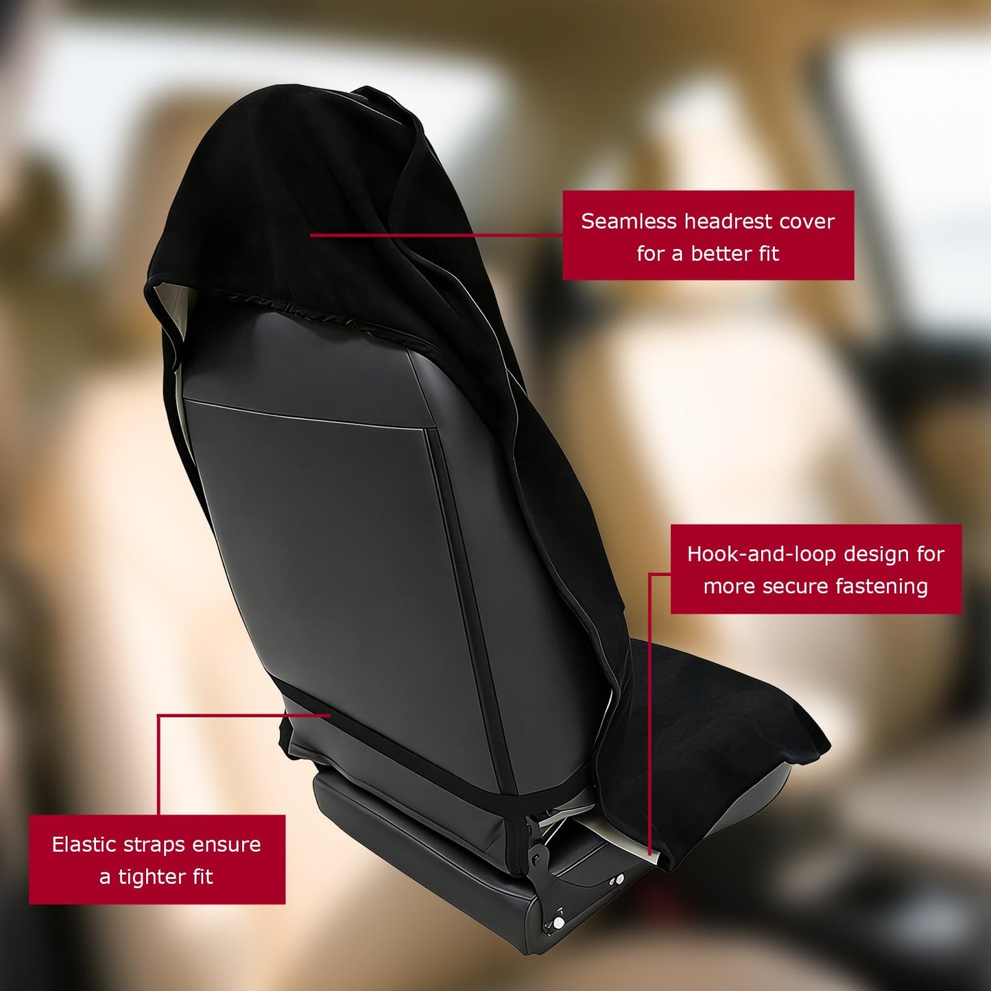 PKOLSFE Car Towel Seat Cover, Waterproof Front Seat Protective Cover for Post Gym Workout Running Swimming, Non-Slip Sweatproof Front Bucket Seats Cover Towel for Cars SUVs Trucks (Gray)