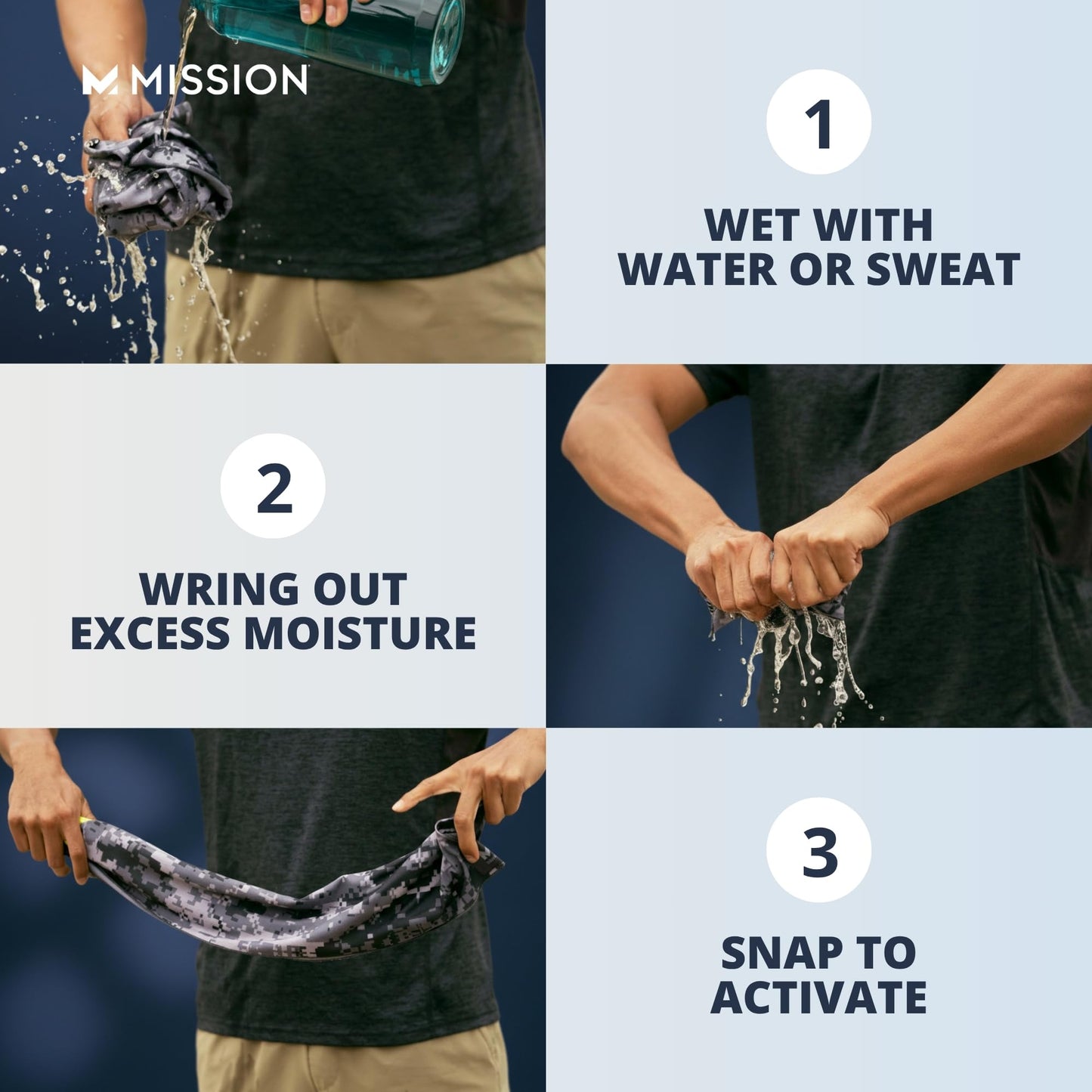 MISSION Original Cooling Towel, Twist & Shout Honeydew - Soft, Durable Microfiber - Cools Up to 2 Hours - UPF 50 Sun Protection - Machine Washable