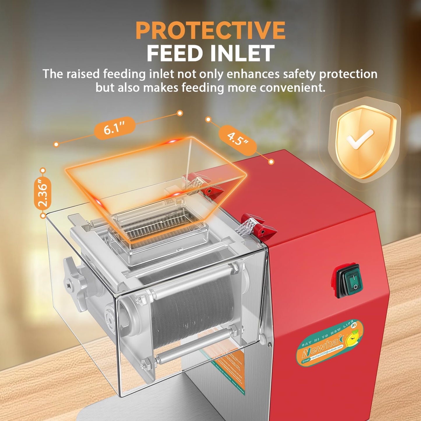 Newhai 850w Meat Cutter 5mm + 20mm Spare Blade