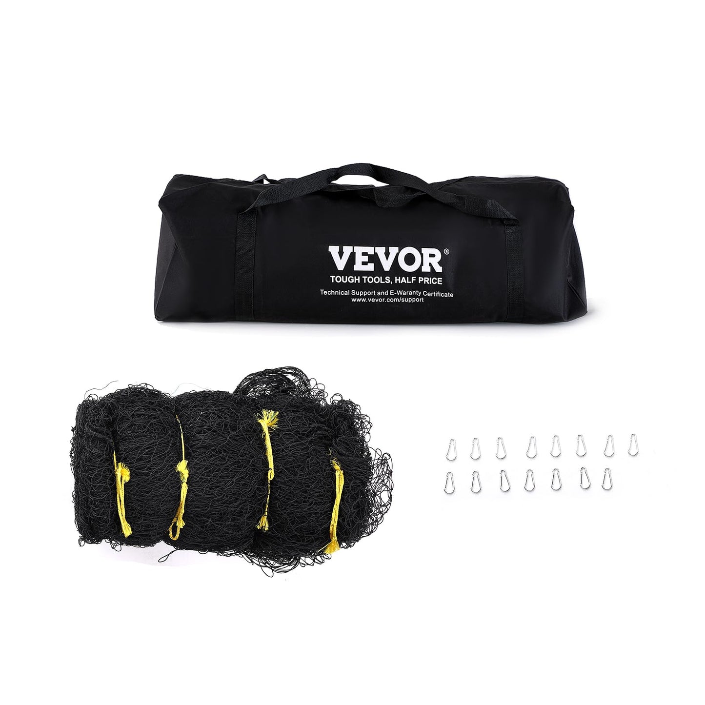 VEVOR Baseball Batting Netting,35 FT Softball Baseball Batting Hitting Training Net, Professional Practice Portable Pitching Cage, Heavy Duty Enclosed PE Net, with Door & Carry Bag (NET ONLY).