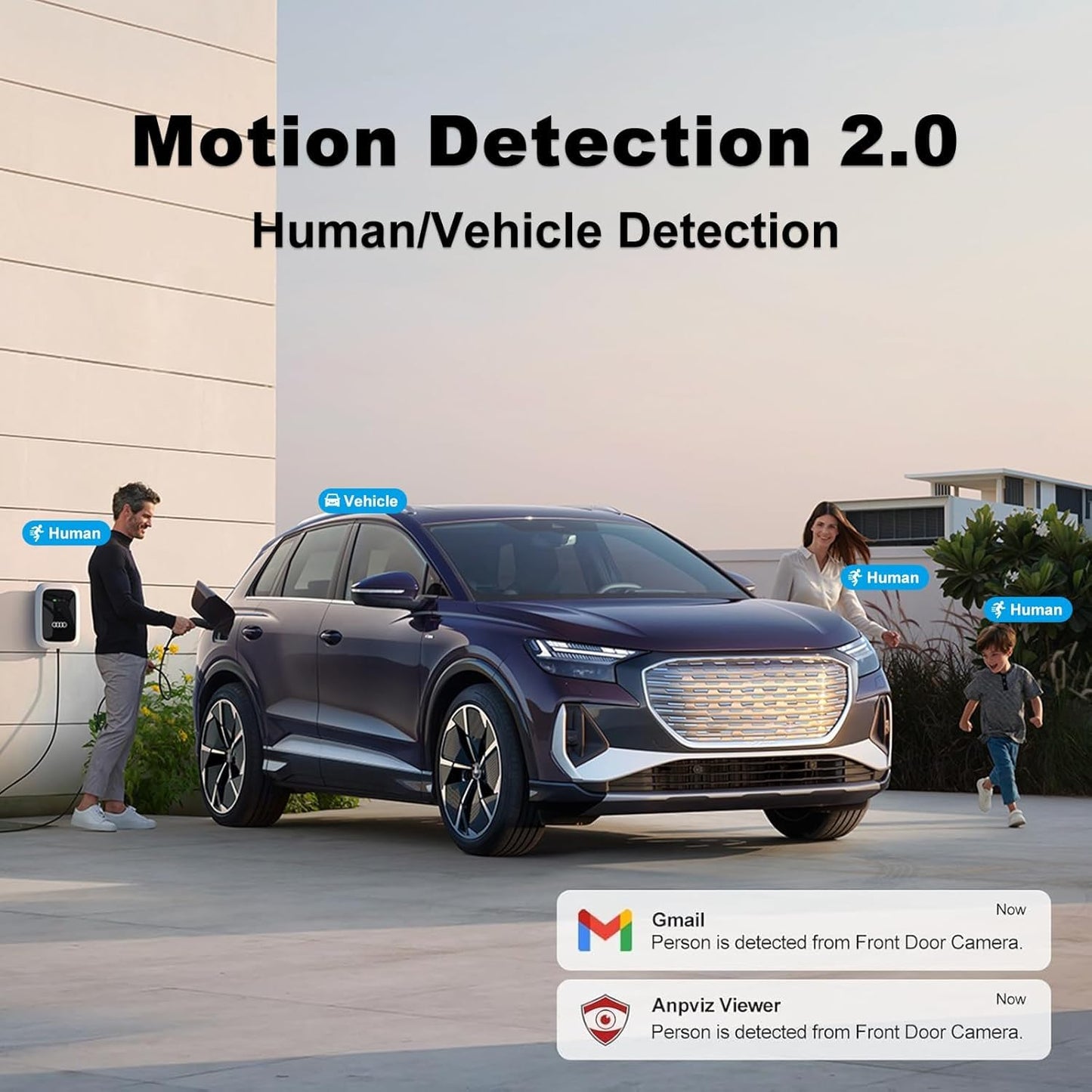 Anpviz 16CH PoE Security Camera System, 8pcs 5MP PoE IP Wired Cameras Outdoor, AI Human/Vehicle Detection, Color Night Vision, 12MP 4K 16CH Commercial H.265+ NVR with 4TB HDD for Businesses (H Series)