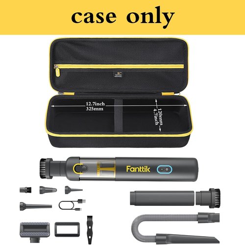 Aproca Hard Storage Case for Fanttik Slim V8/V10 Cordless Car Vacuum - Portable & Durable - Black