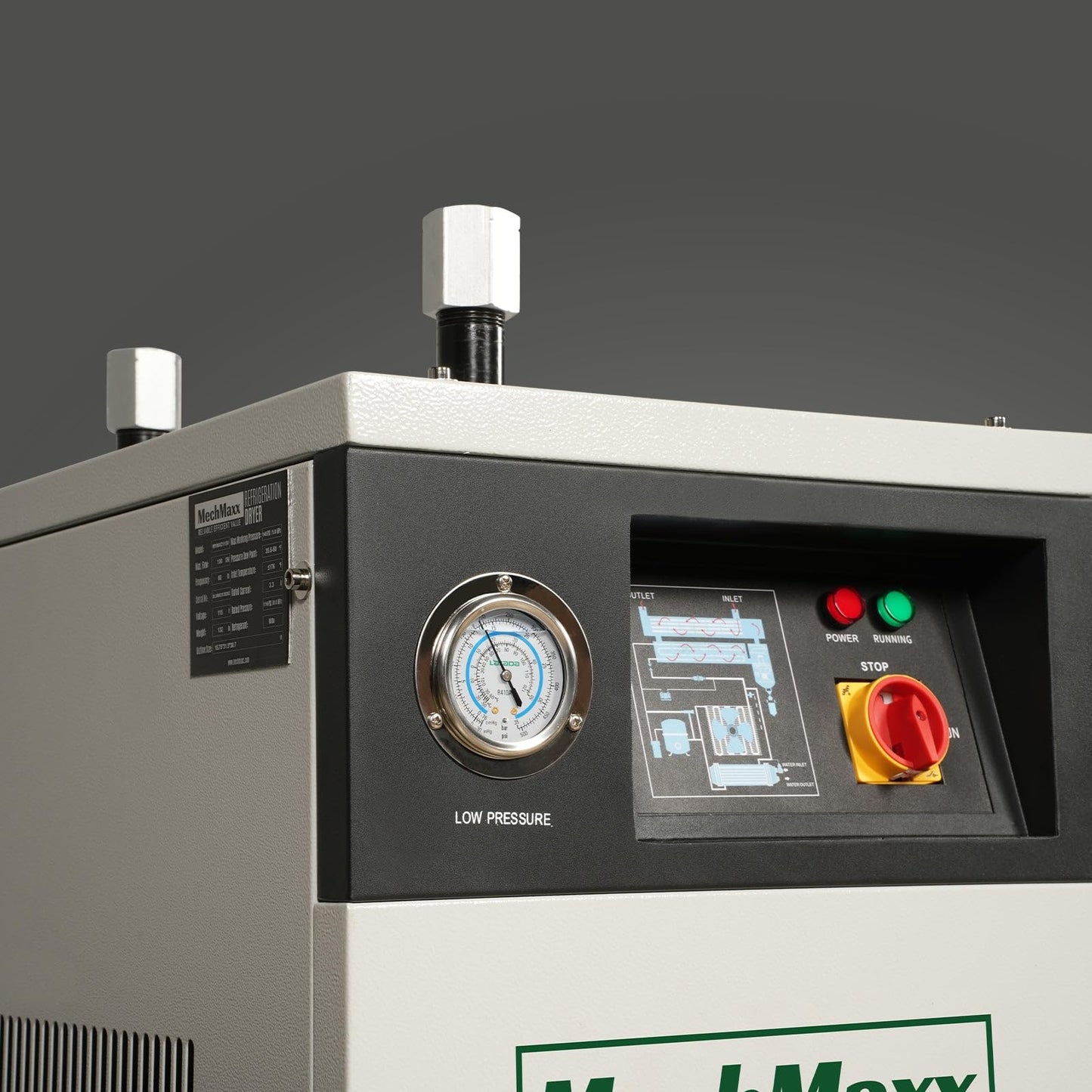 MechMaxx 100CFM Refrigerated Air Dryer 1Phase 115V For Air Compressor,Model M100AD115V