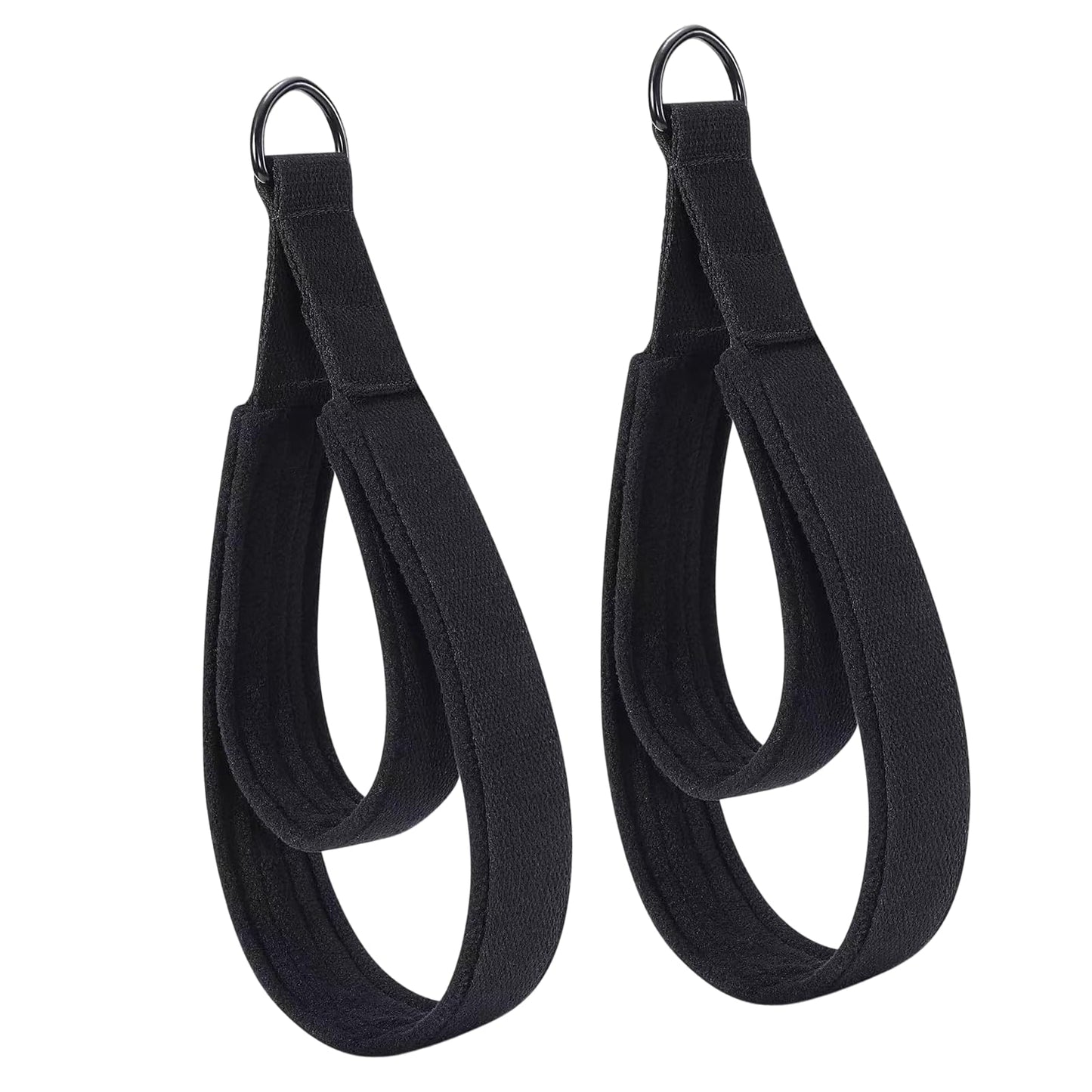2PCS Pilates Straps Soft Padded Handles, Durable Pilates Double Loop D-Ring Straps,Pilates Straps for Reformer,Home Gym & Yoga Workout Exercise Accessories