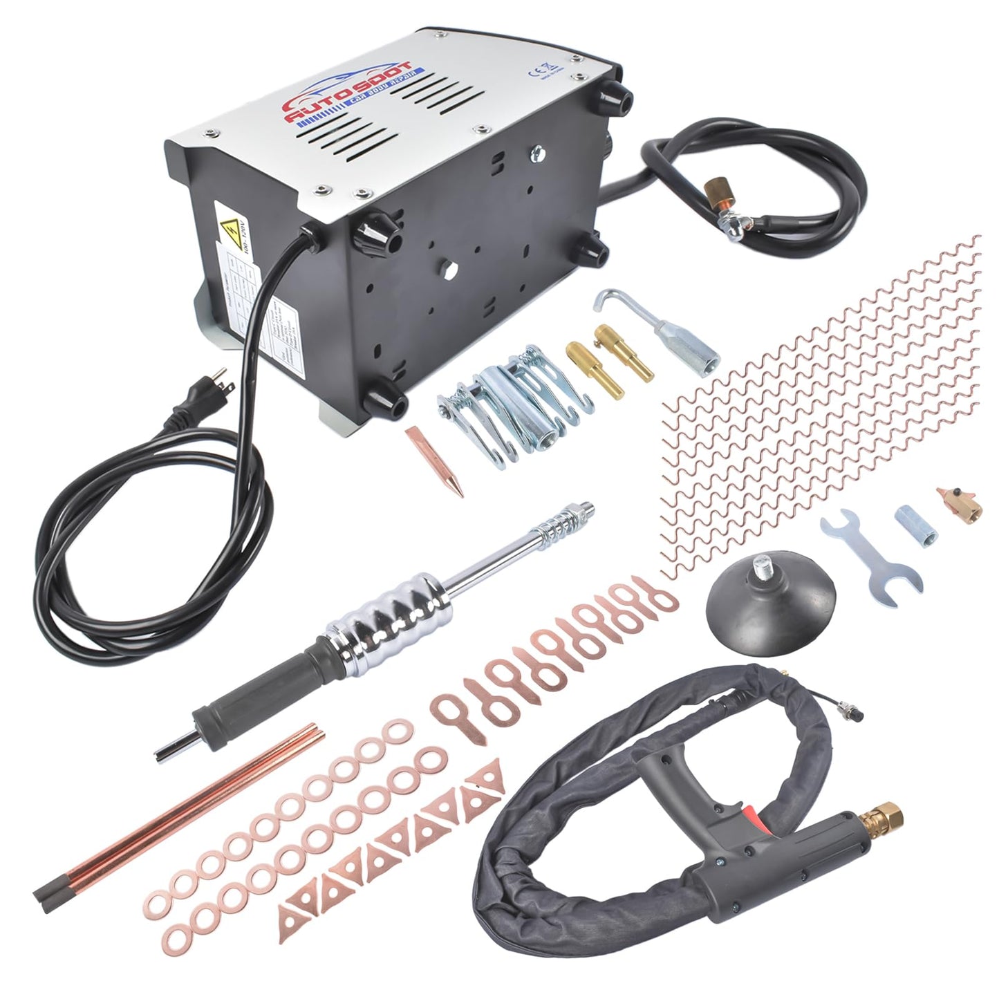Spot Welder Dent Puller, 110V 3KW Stud Welder Machine, Panel Spot Welder Puller,9 Models Spot Welding Machine for Car Body Dent Repair, Stepless Adjustment, Mixizap