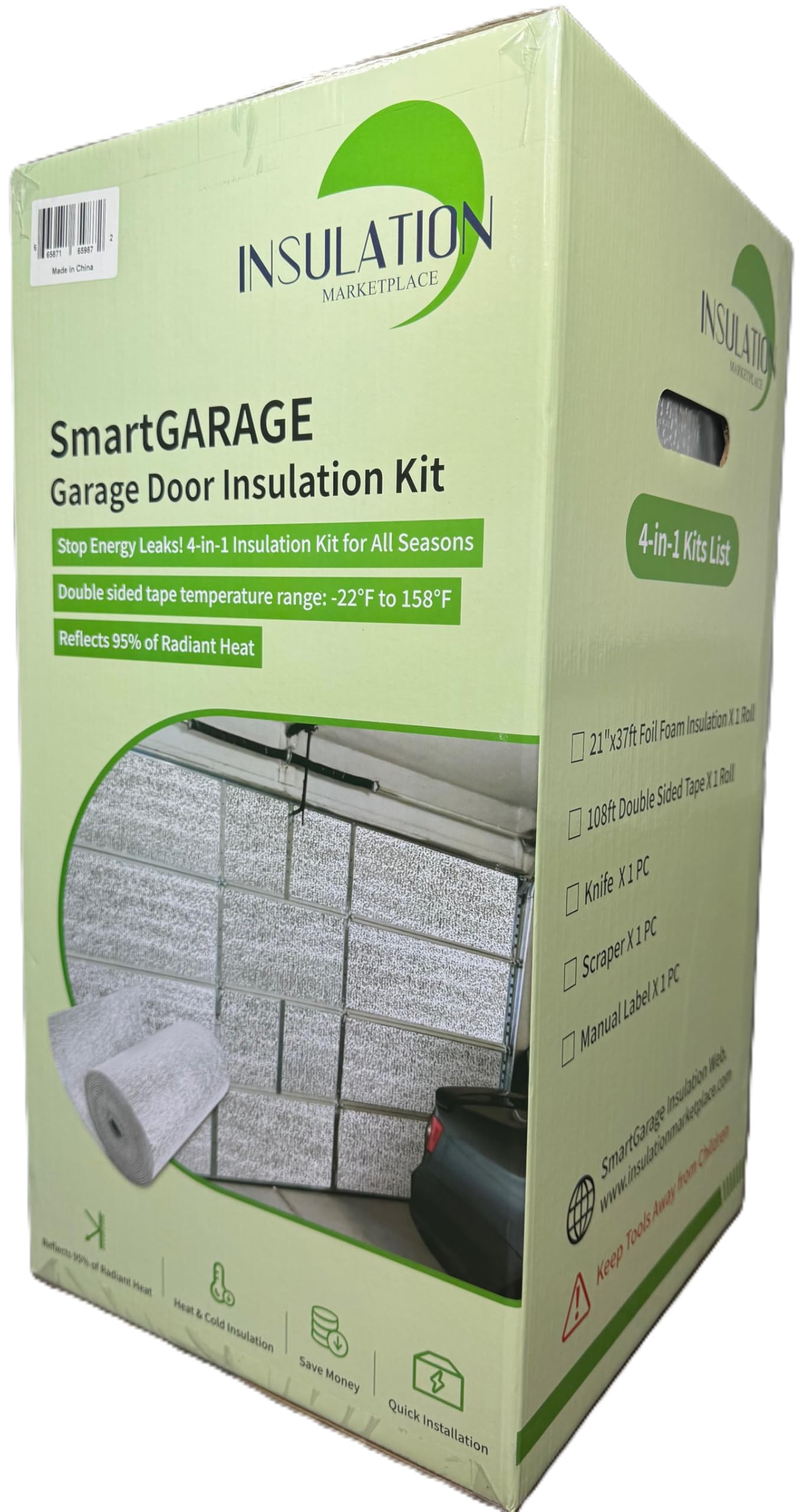 SmartGARAGE - Reflective Garage Door Insulation Kit