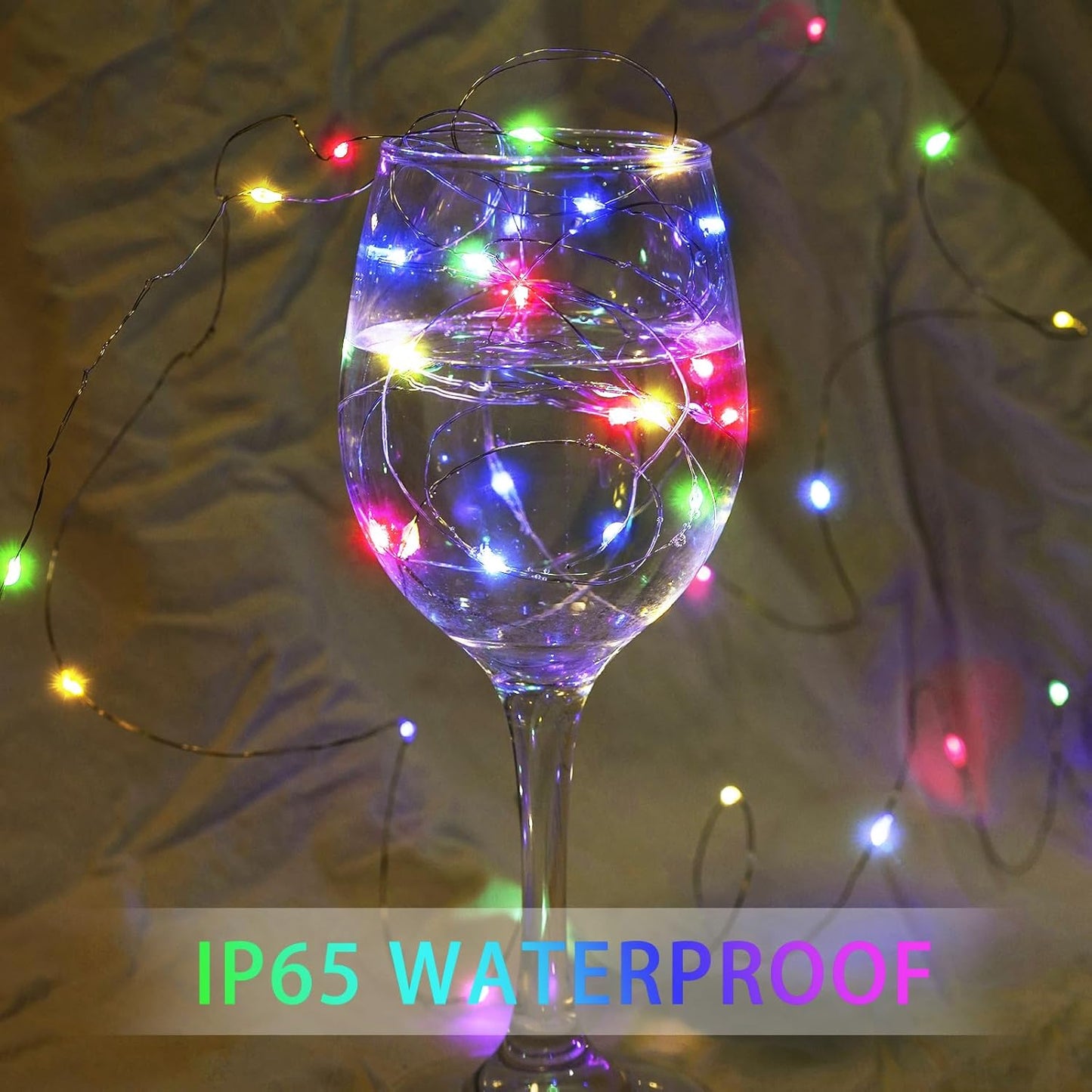 Skiennix 100-Pack Fairy Lights - 7Ft 20 LED Twinkle String Lights | Battery Operated & Waterproof for Parties, Weddings, Christmas & More - Multicolor