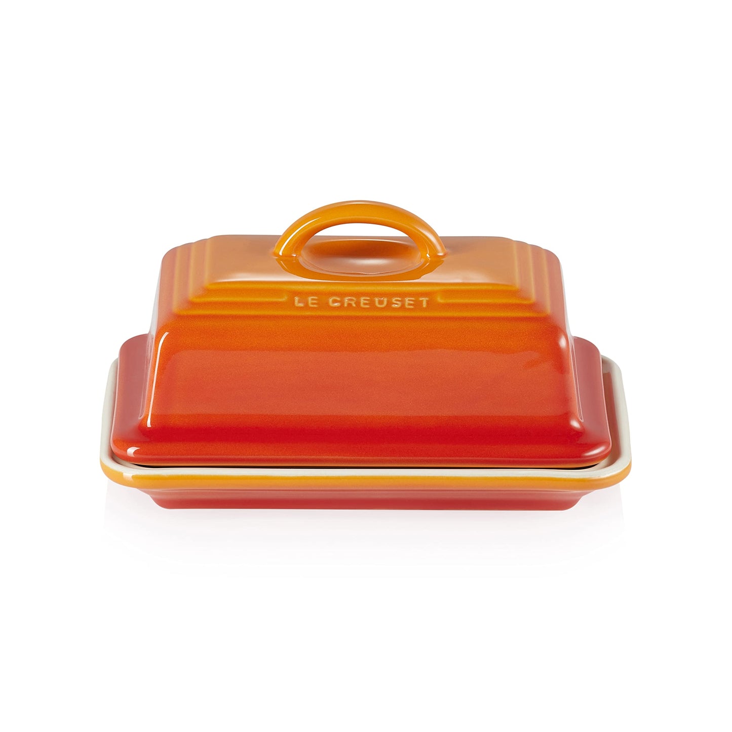 Le Creuset Stoneware Butter Dish, 900 g, 17 x 12.5 x 9 cm, Volcanic, 80837170900003