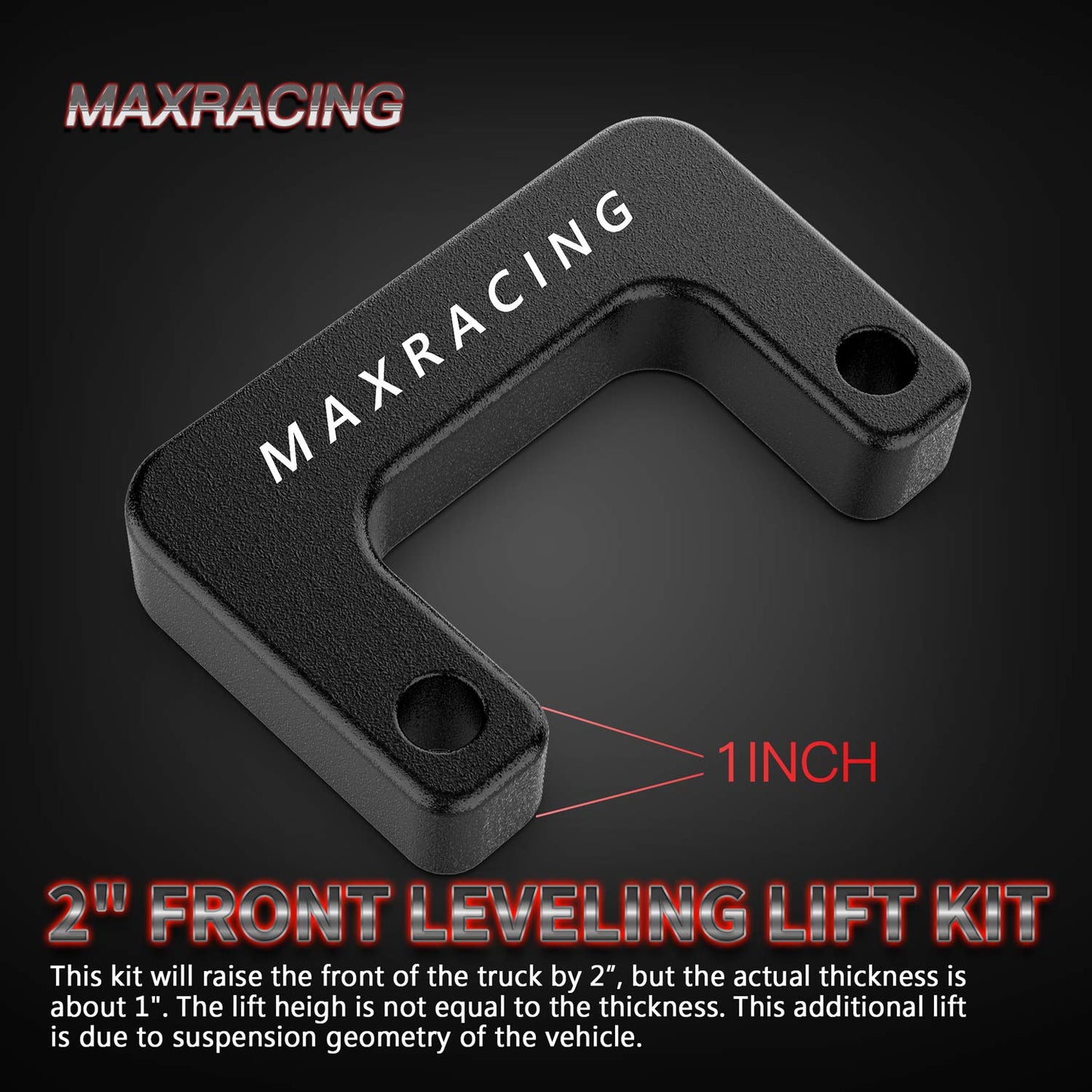 Maxracing 2" Leveling Kit Compatible with 2007-2026 Chevy Silverado 1500 Avalanche Suburban Tahoe/GMC Sierra Yukon XL1500