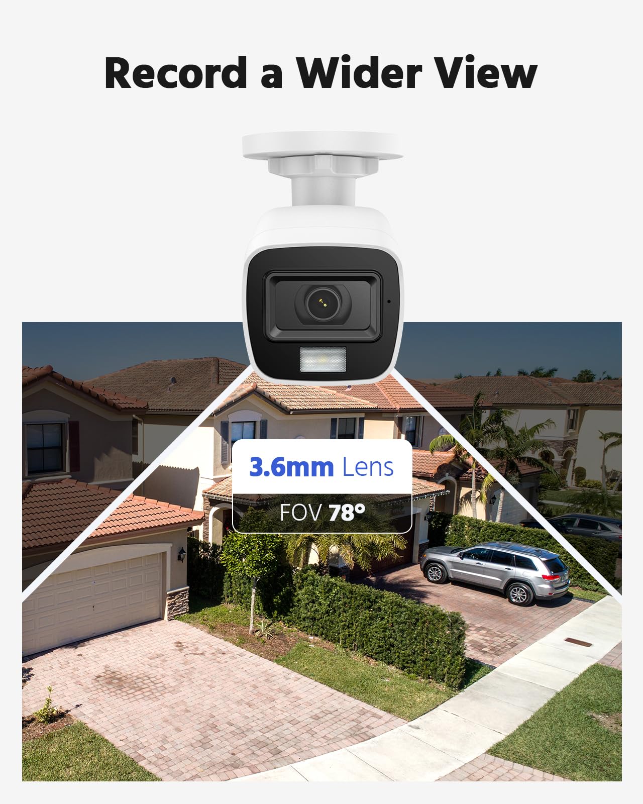 ANNKE 4 Packed 2.0MP 1080P 1920TVL Wired Security Camera Kits, HD TVI Add-on Outdoor CCTV Cameras, Smart Dual Light, IP66 Weatherproof Housing, Home Surveillance Bullet Cam