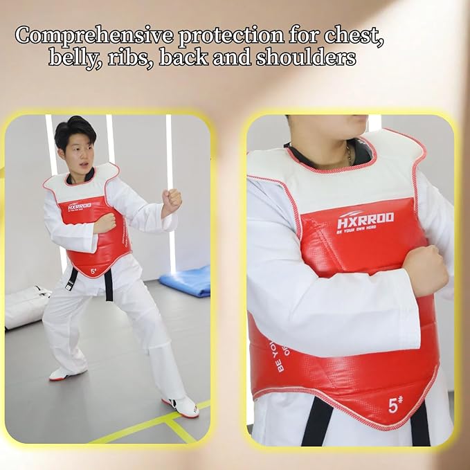 WT Taekwondo Martial Arts TKD Body Protector Reversible Chest Guard Protector hogu