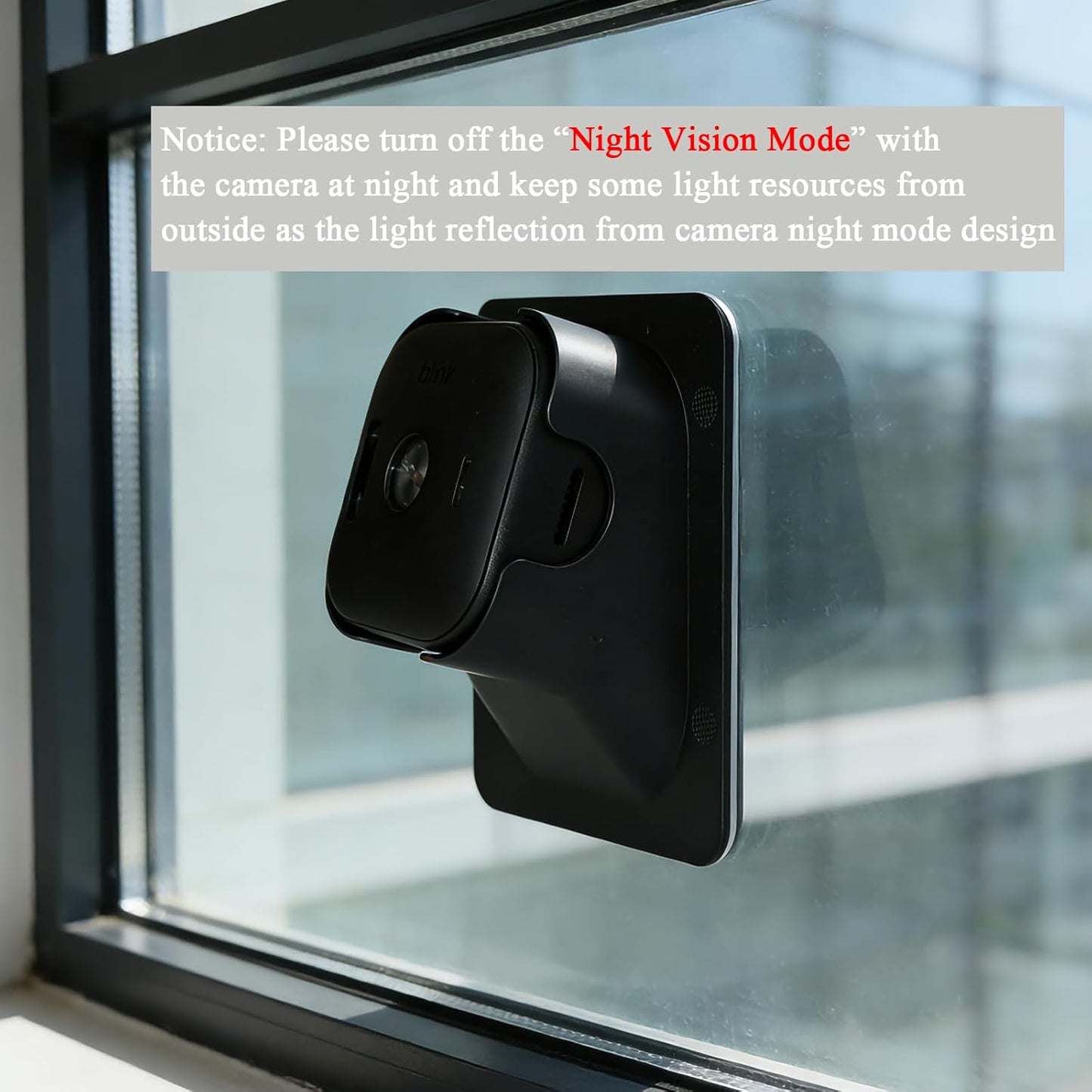 VVHOOY 4 (4th 2K+, 20-Degree Window Mount Compatible with Blink Outdoor Camera Gen) Blink Outdoor Secured Camera Glass