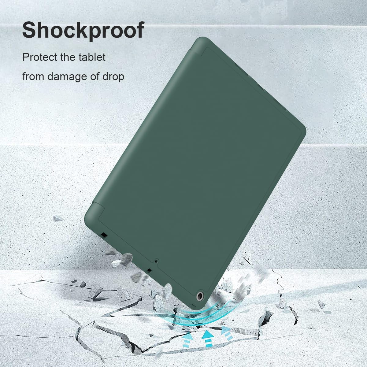 Divufus 10.2 2021/2020/2019, 10.2 inch 9th/8th/7th Case for iPad Smart Lightweight Trifold Stand Cover, Auto Sleep/Wake