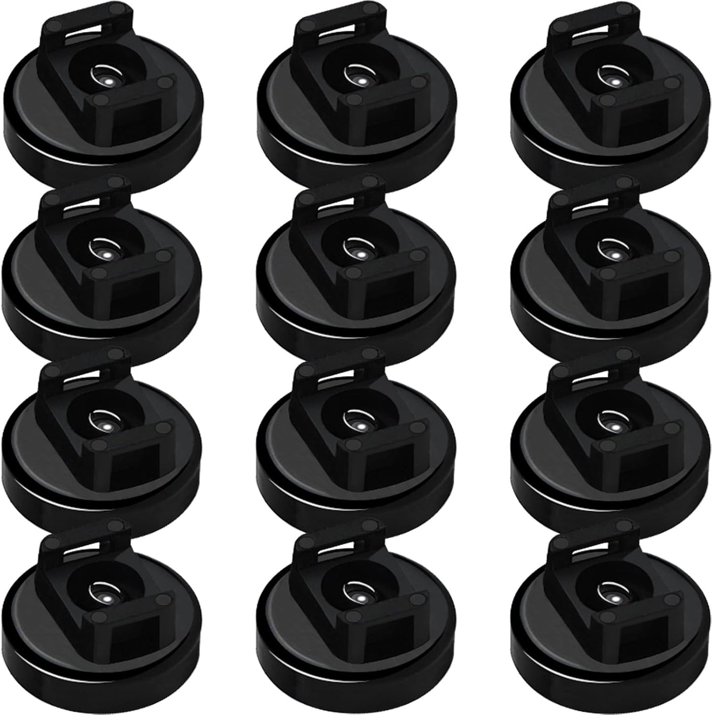 25LBS 12 Magnet Zip Tie Mount Magnetic Zip Ties Mount Strong Multipurpose Wire Cable Holder Mount Wire Clips Management