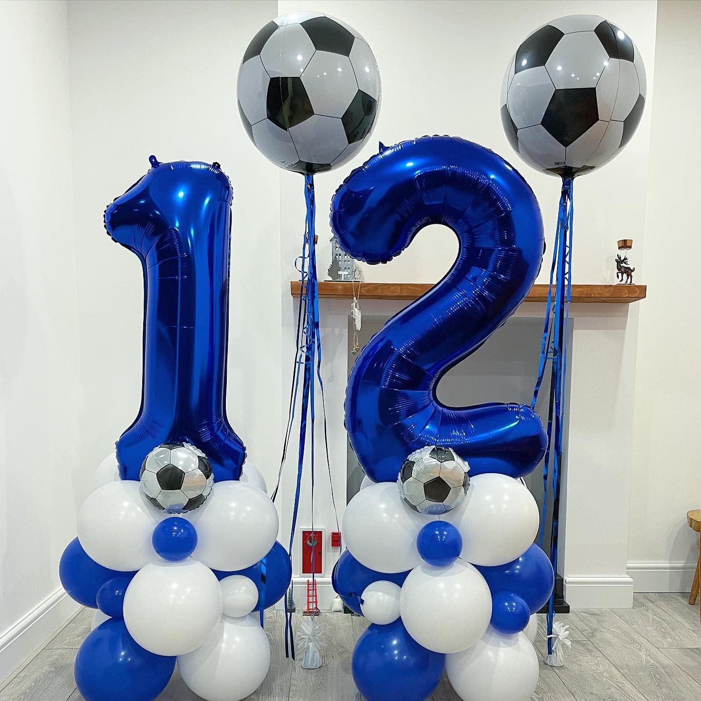 Skiennix 40-Inch Navy Blue Number 10 Balloons - Giant 10th Birthday Party Decorations