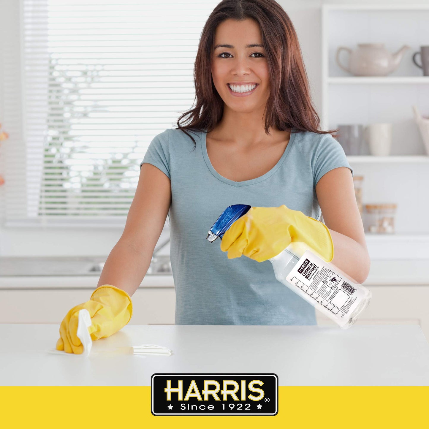 HARRIS 100% Chemically Resistant Professional Spray Bottles, 32oz (12-Pack)