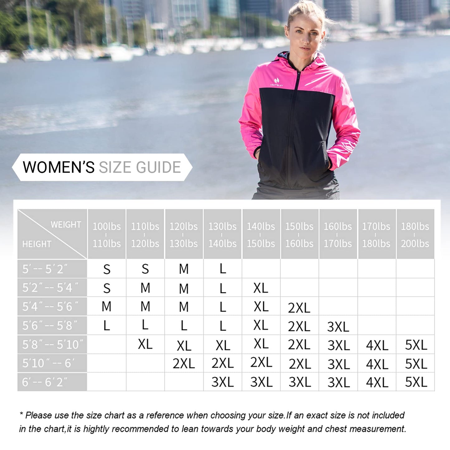 HOTSUIT Sauna Suit for Women Weight Loss Sweat Suits Sauna Jacket Pant Machine Washable Anti Rip for Gym Workout Exercise