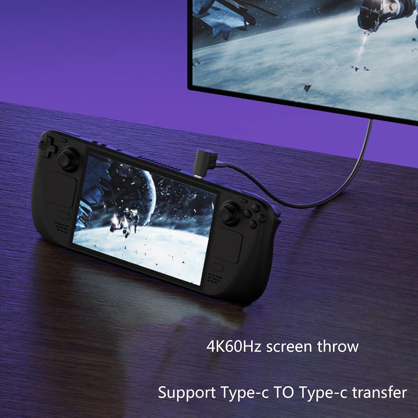 AOYUDJ Docking Station for USB Type C One-Out Two Adapter Game Console Cellphone Tablets Accessory