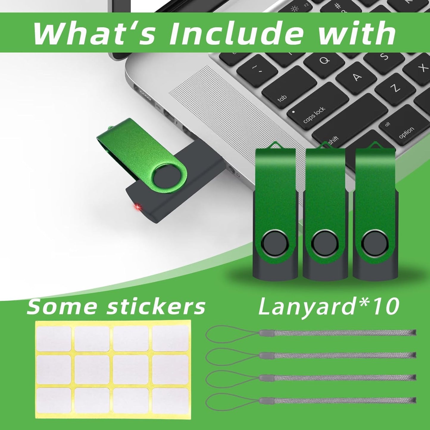 XUANREG 10 Pack 4GB 2.0 Drives,4GB USB Flash Drive,USB Thumb Drive Jump Pen Drive Memory Stick with Sticker Paper