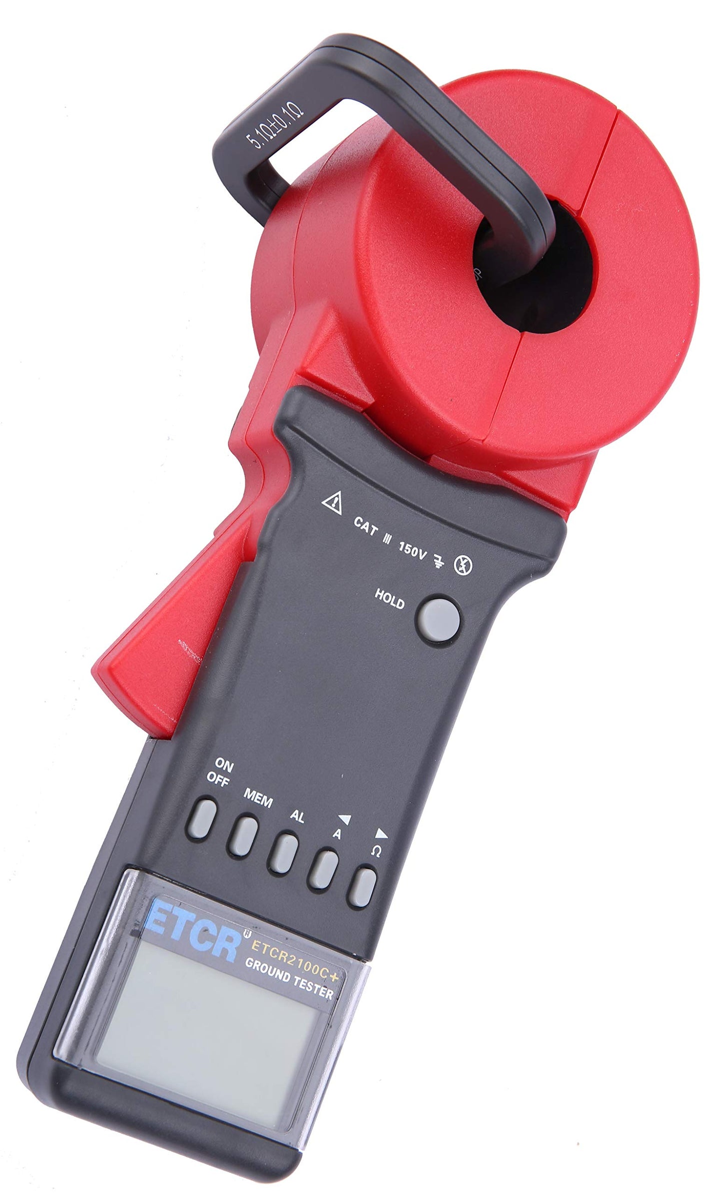 ET2100C+ Ground Resistance Meter Earth Resistance Tester Clamp Earth Resistance Measurement 0.010Ω~1200Ω 0.00mA~20.0A Double Insulation
