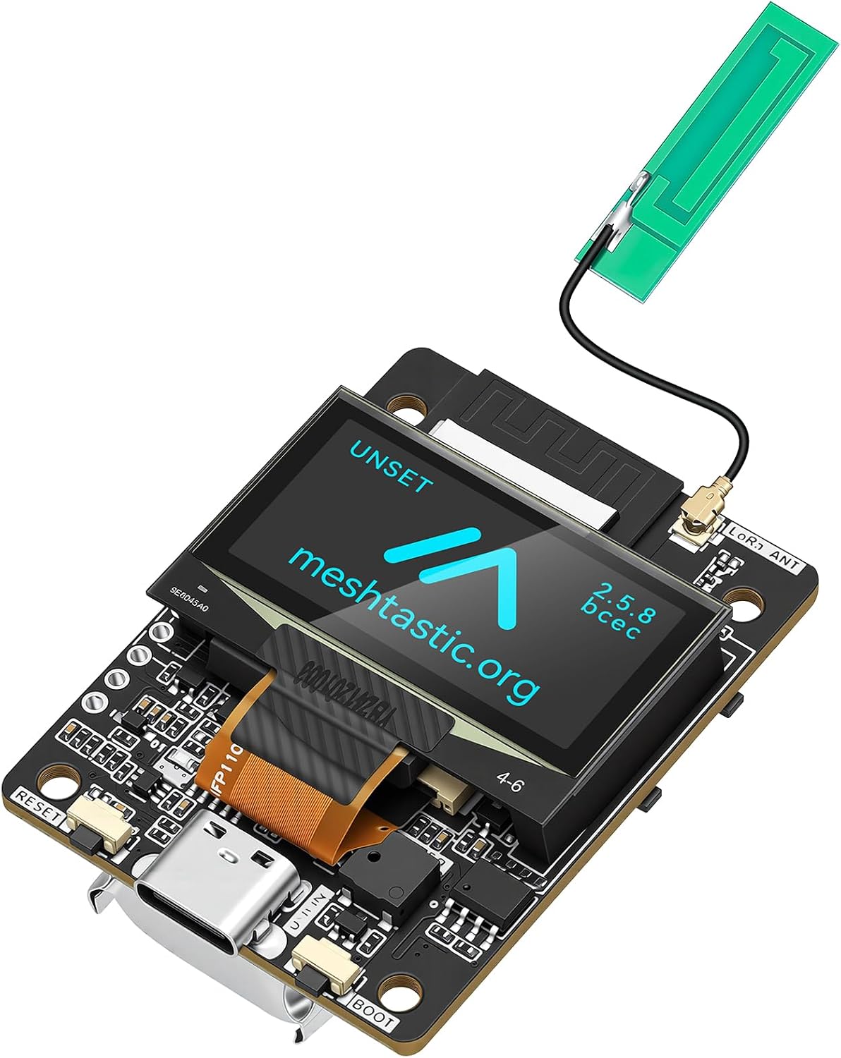 Meshnology M2 1000mAh SX1262 ESP32-S3 1.3" 915MHz Communication ThinkNode LoRa Development Board + Battery, Meshtastic