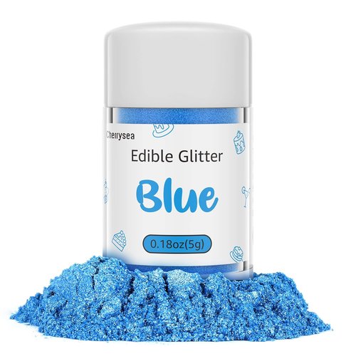 Edible Glitter by Edible Art | Blue Drink Glitter for Cocktails, Cupcakes & Desserts - Kosher Certified