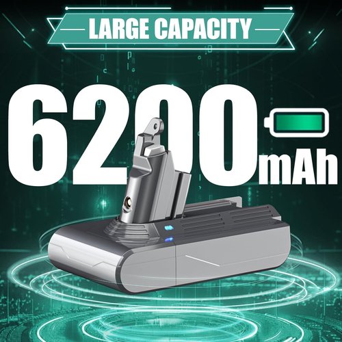 EGR Upgrade 21.6V V6 Battery Replacement - Compatible with Dyson V6 Animal & More | High Capacity