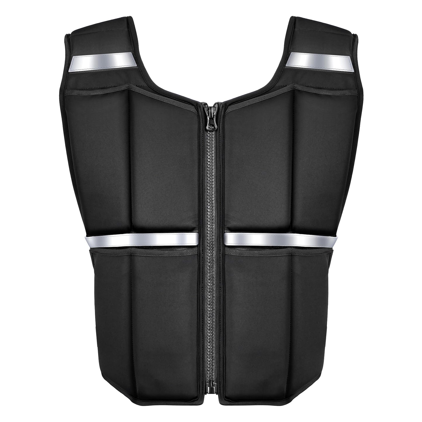45lb/35lb/19lb Weighted Vest Men Women, Adjustable Rucking Vests for Walking with Zipper/Removable Silicone Weights, Strength Training Workout Vest for Running GYM Home, Detachable Reflective Strips