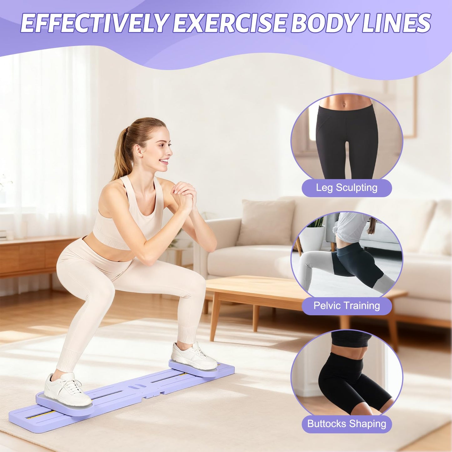 Skierg Machine, Portable Ski Machine, Foldable Leg Exercise Equipment, Full Body Shaping Workout Machine Perfect for Home, Gym, Office, Yard