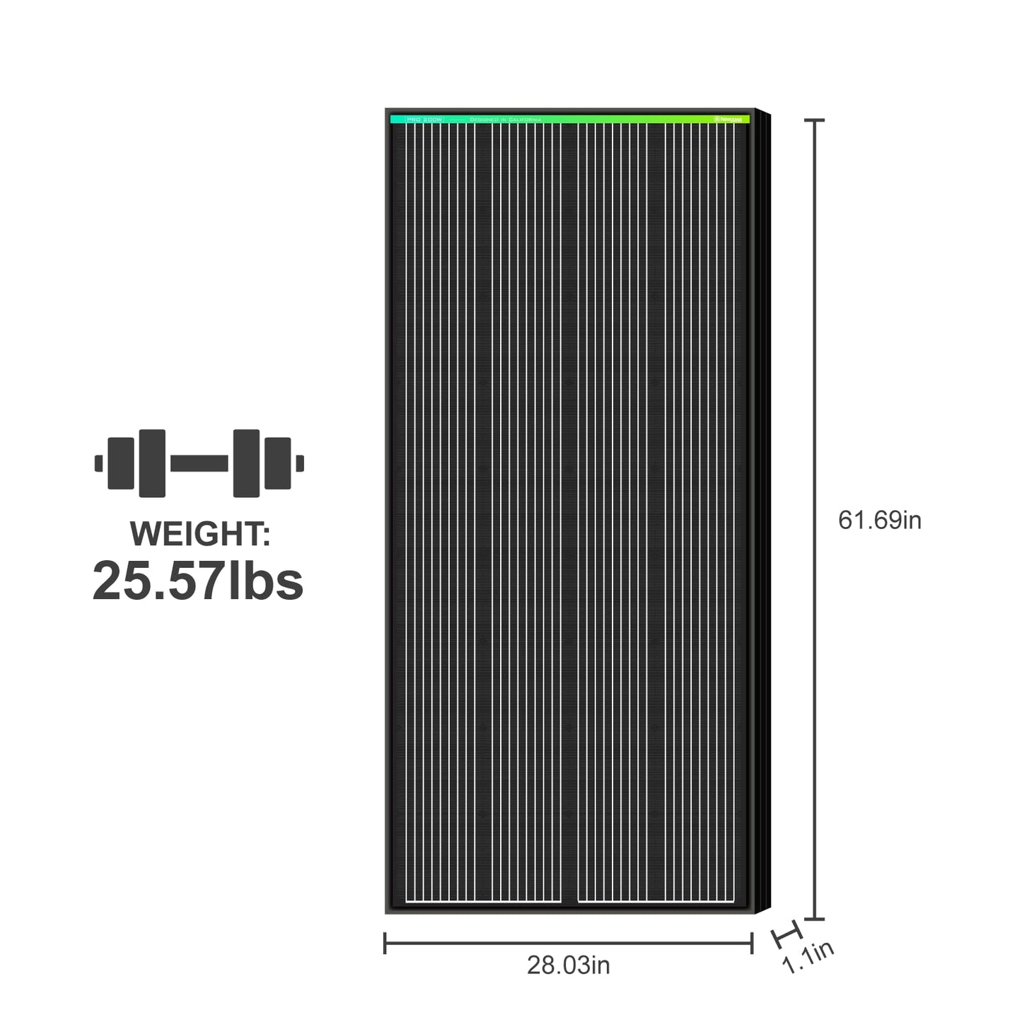 Newpowa PRO 200 Watt 12 Volt Monocrystalline 200W 12V Solar Panel, 9 busbar PV Module, High Efficiency Mono Module RV Marine Boat Off Grid
