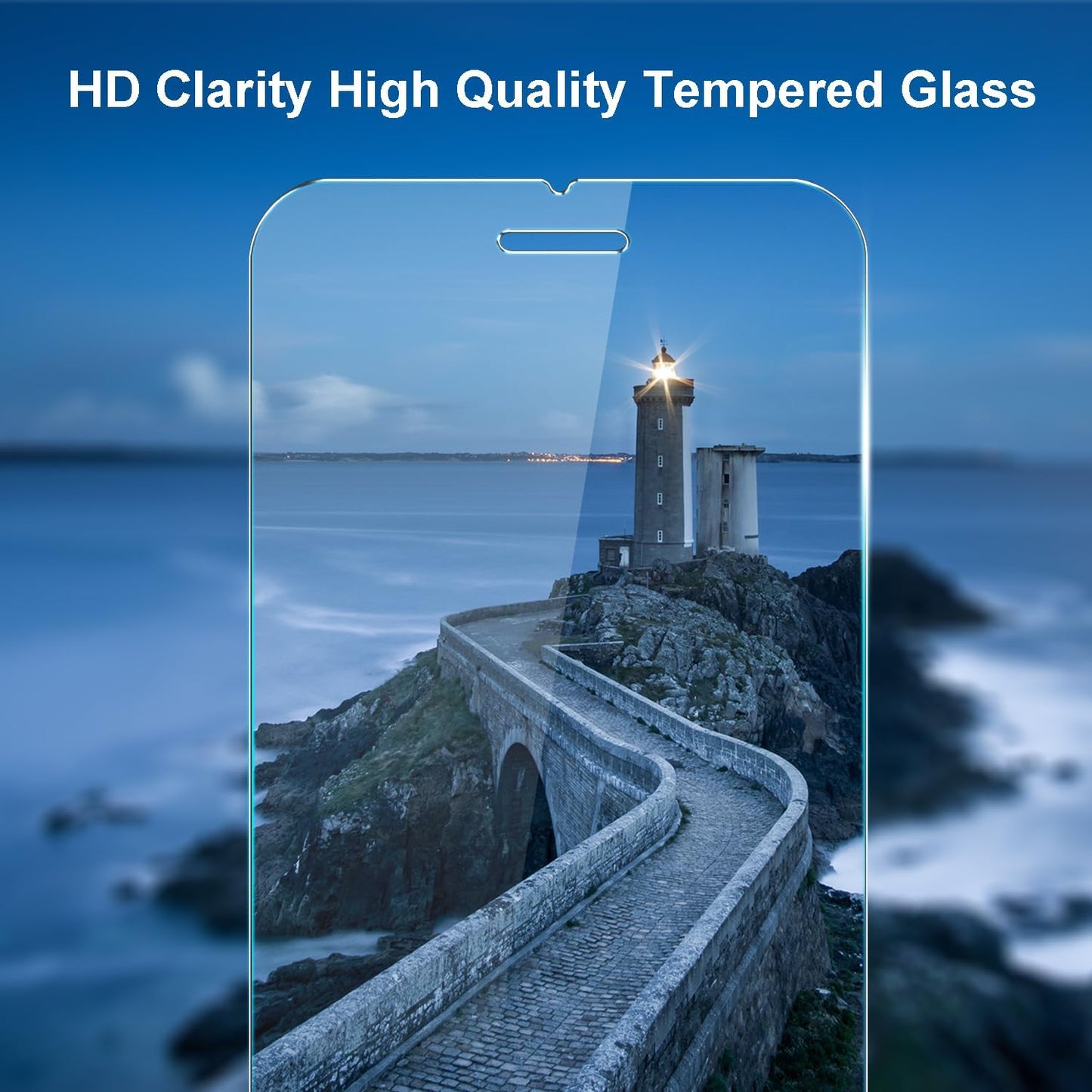2nd 2020 3rd 2022 2-Pack 9H 4.7 inch TENOC Screen Protector for iPhone SE & iPhone SE Generation, Clear Tempered Glass