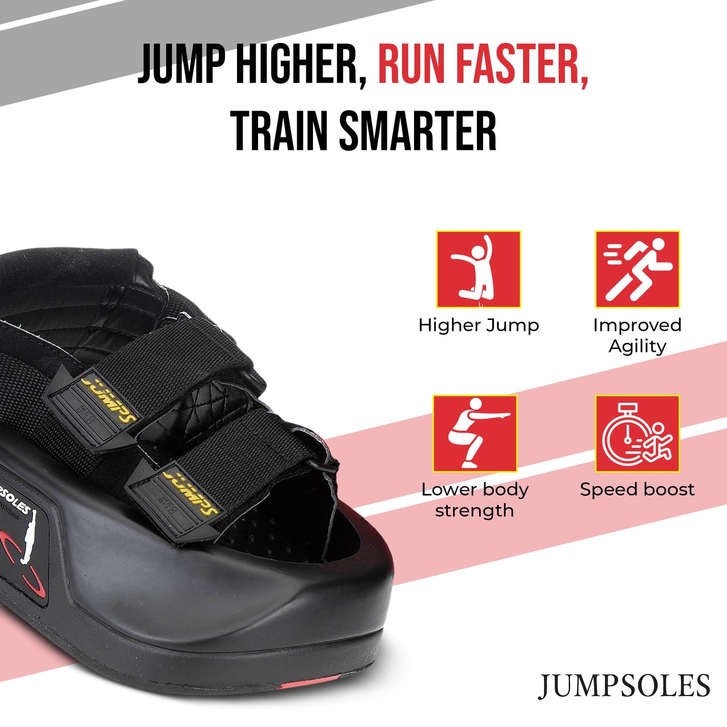 Jump Training System – Vertical Leap Speed & Agility Trainer Improves Foot & Ankle Strength Jump Shoes for Achilles & Plantar Fasciitis Relief – Small Sizes 5-7.5