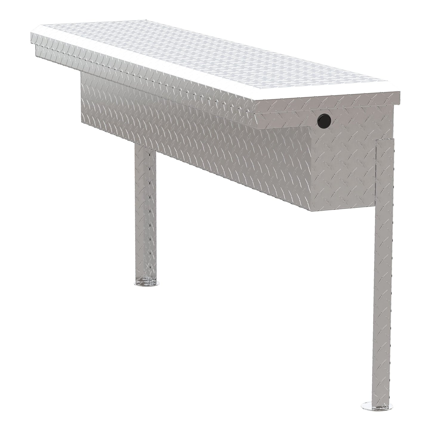 UWS EC30201 48-Inch Heavy-Wall Aluminum Truck Side Tool Box with Low Profile, RigidCore Lid